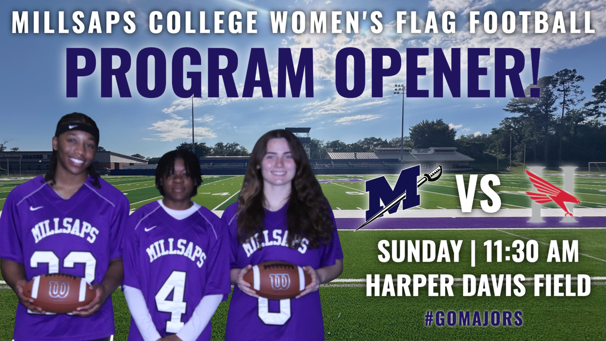 Women's Flag Football Program Opener Graphic 3-21-26