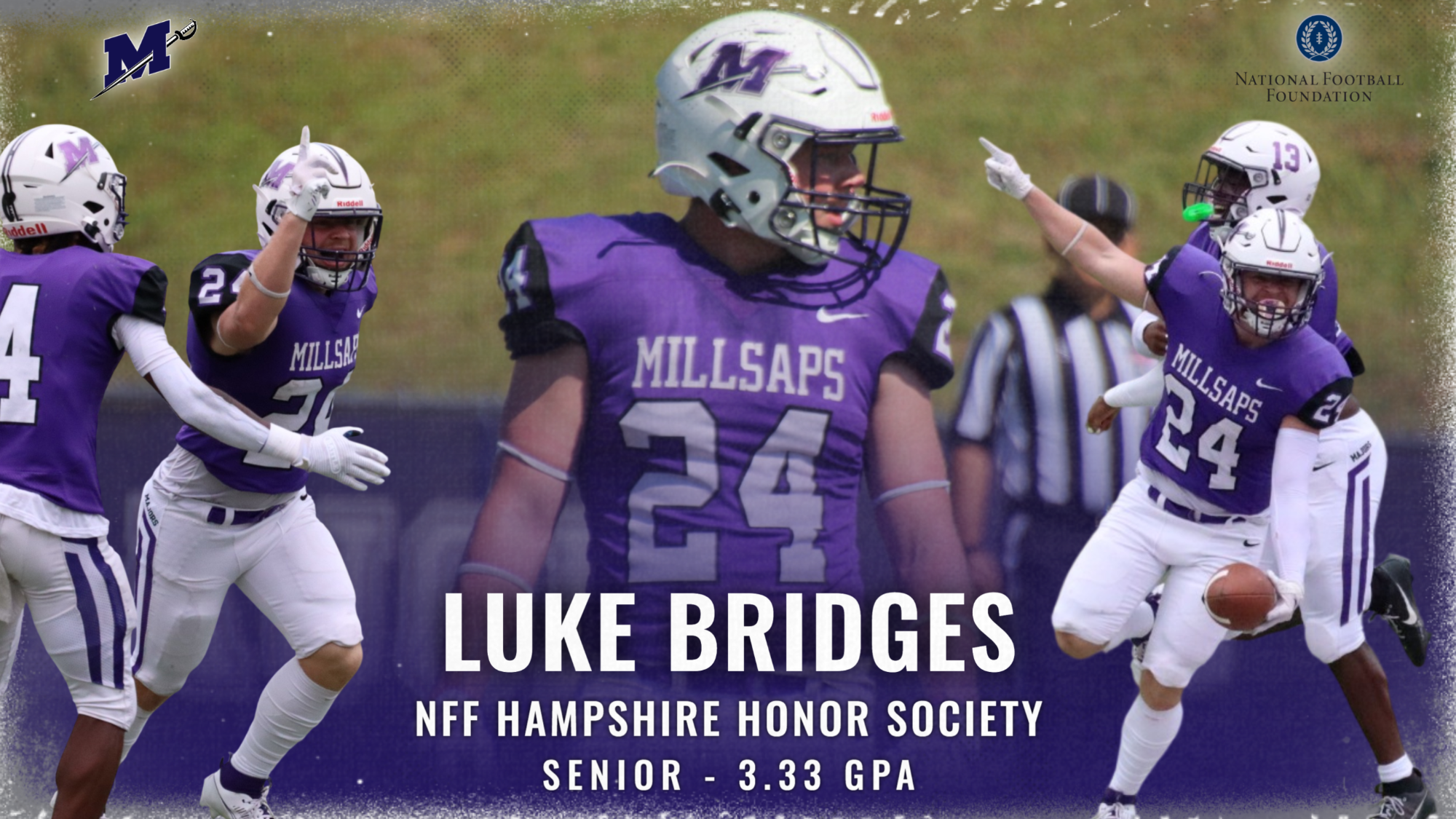 Luke Bridges 2026 NFF Hampshire Honor Society Graphic