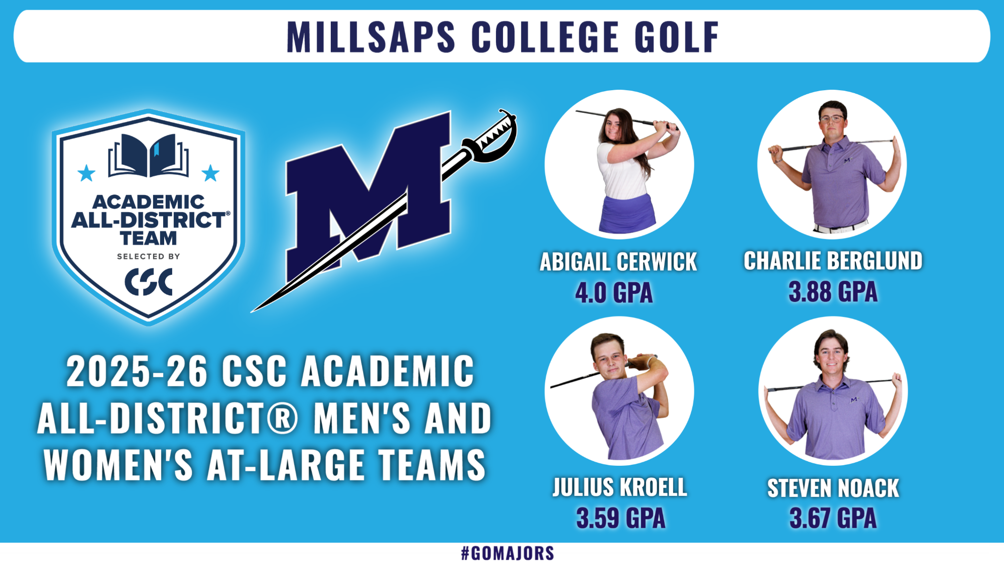 2025-26 CSC ACADEMIC ALL-DISTRICT® MEN'S AND WOMEN'S AT-LARGE TEAMS GRAPHIC