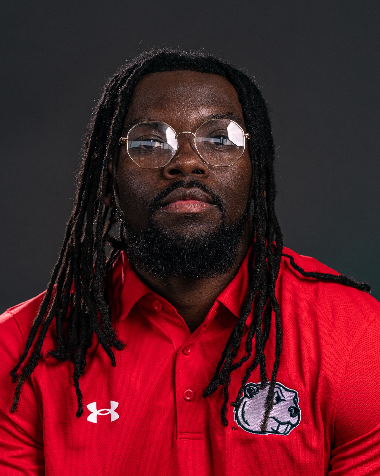 Minot State Football Photo Day - Headshots - Captured at MSU Dome on Aug 04, 2024 in Minot, North Dakota 

Photo by Sean Arbaut