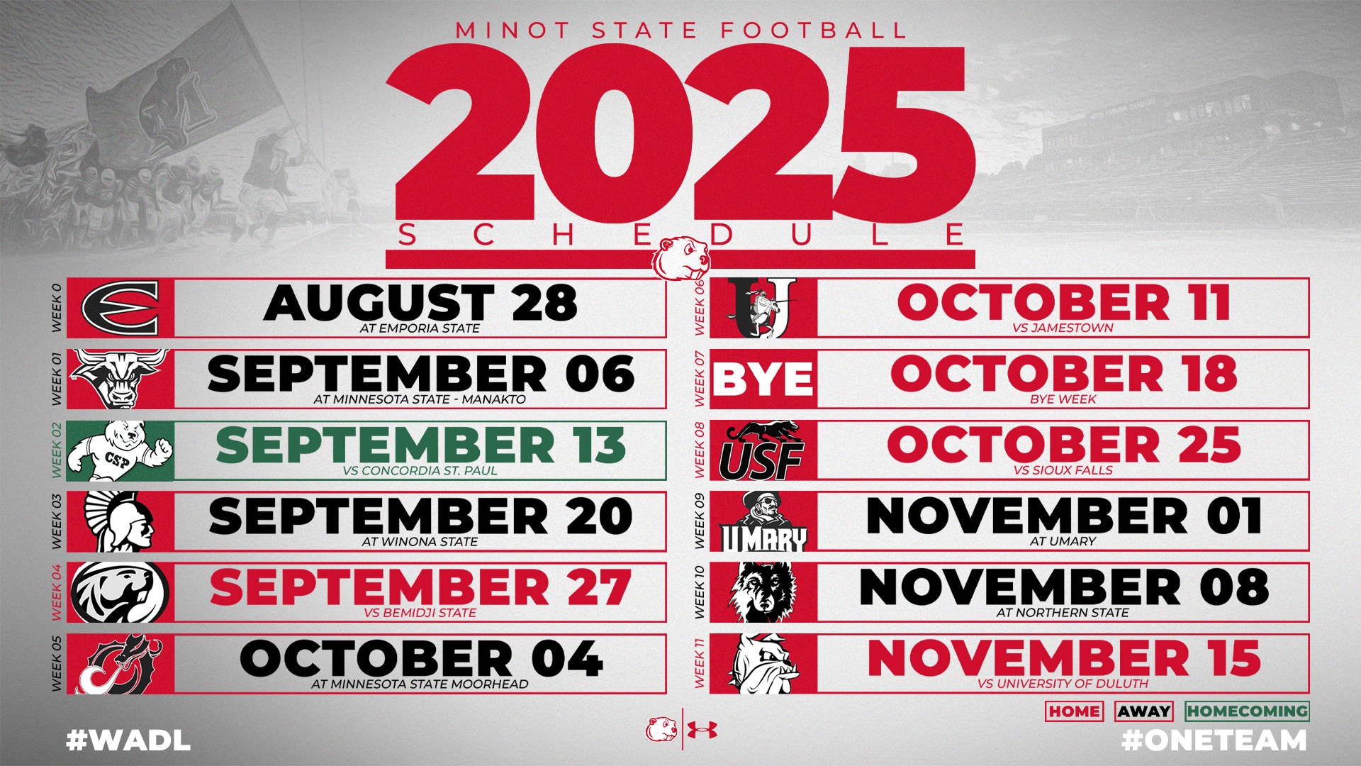 2025 football schedule