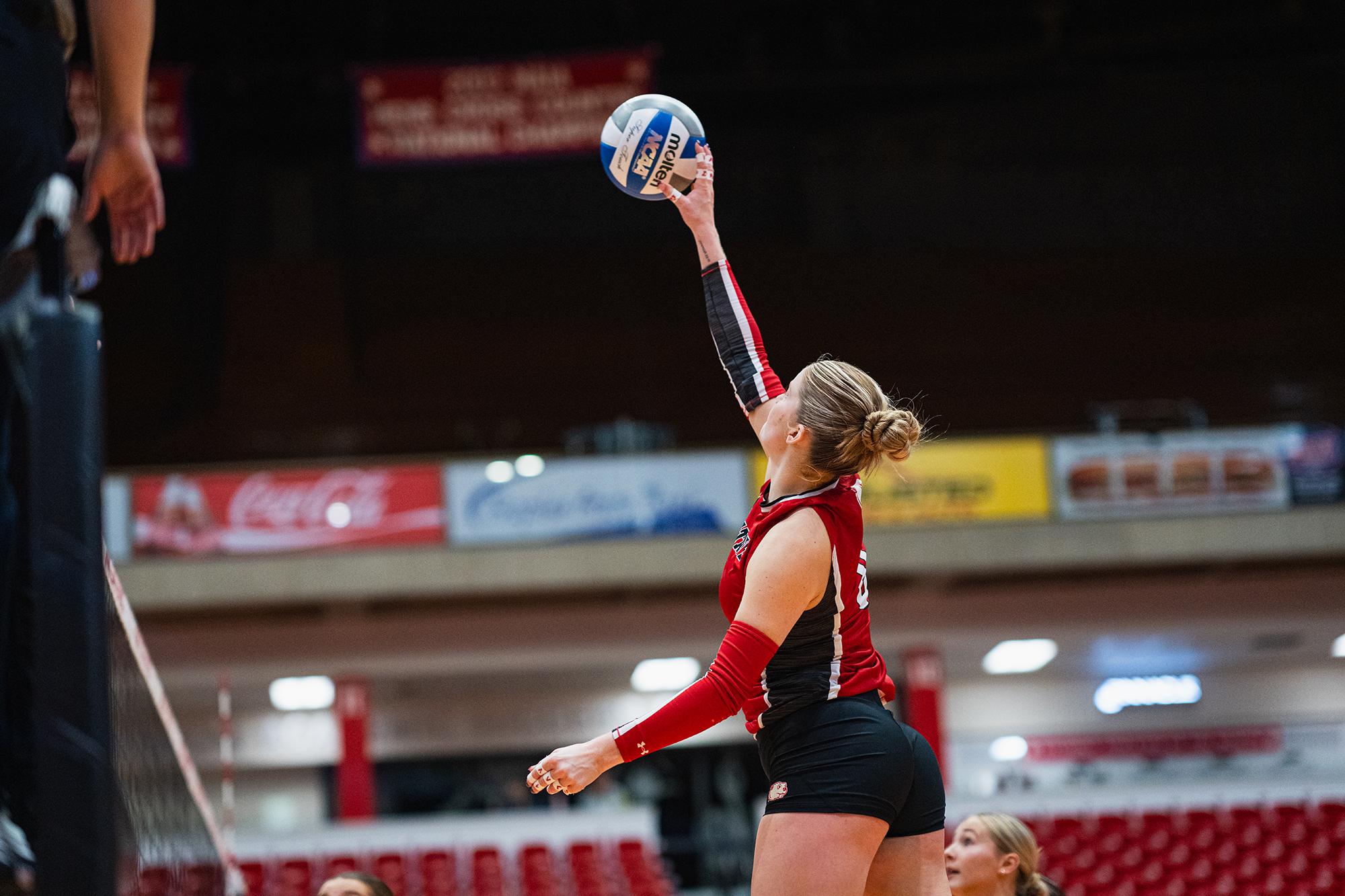 Minot State Volleyball vs Augustana - Captured at MSU Dome on Nov 08, 2025 in Minot, North Dakota Photo by Sean Arbaut