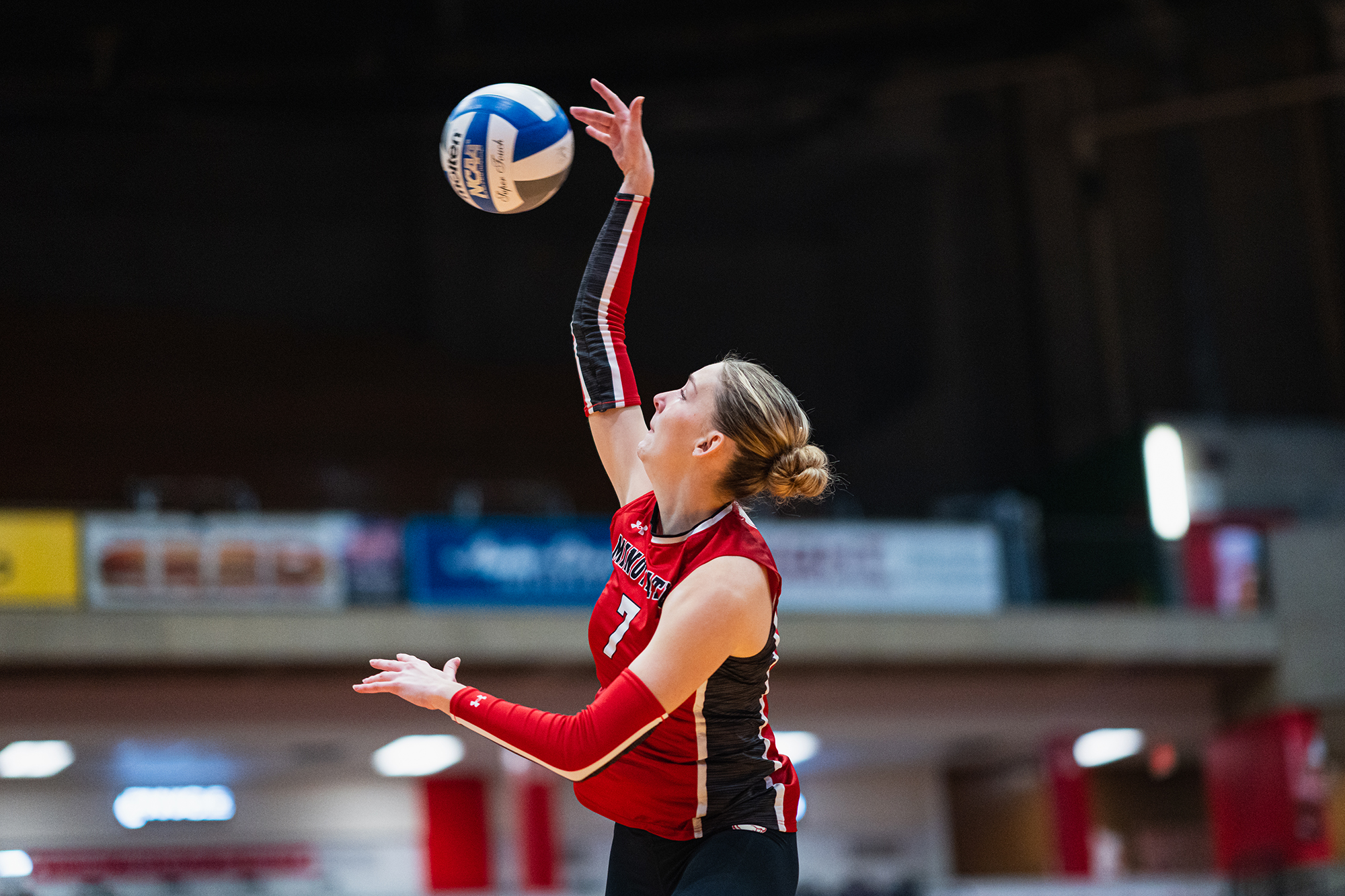 Minot State Volleyball vs Augustana - Captured at MSU Dome on Nov 08, 2025 in Minot, North Dakota Photo by Sean Arbaut