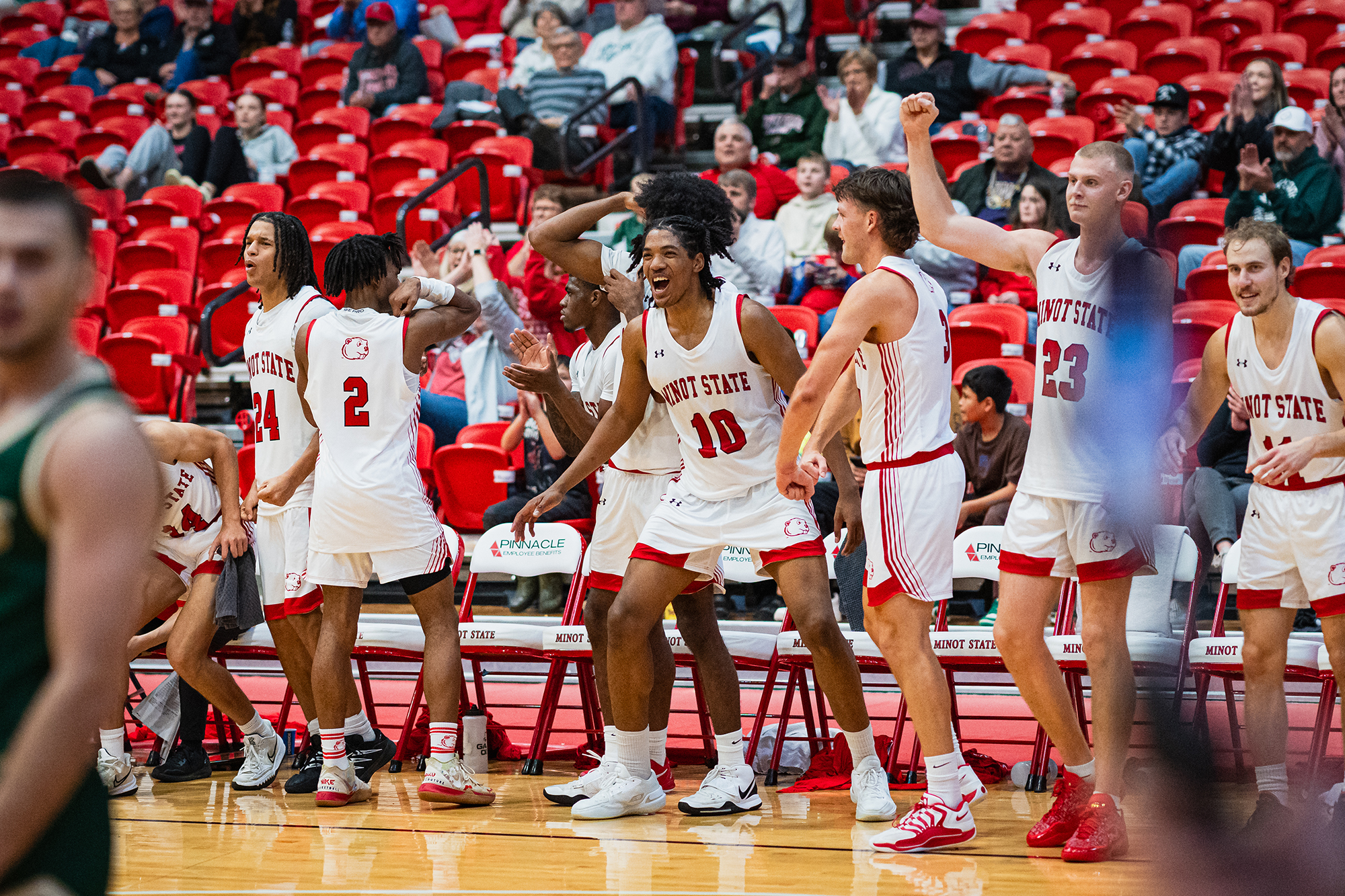 Minot State Men’s Basketball vs BSC - Captured at MSU Dome on Nov 19, 2025 in Minot, North Dakota Photo by Sean Arbaut