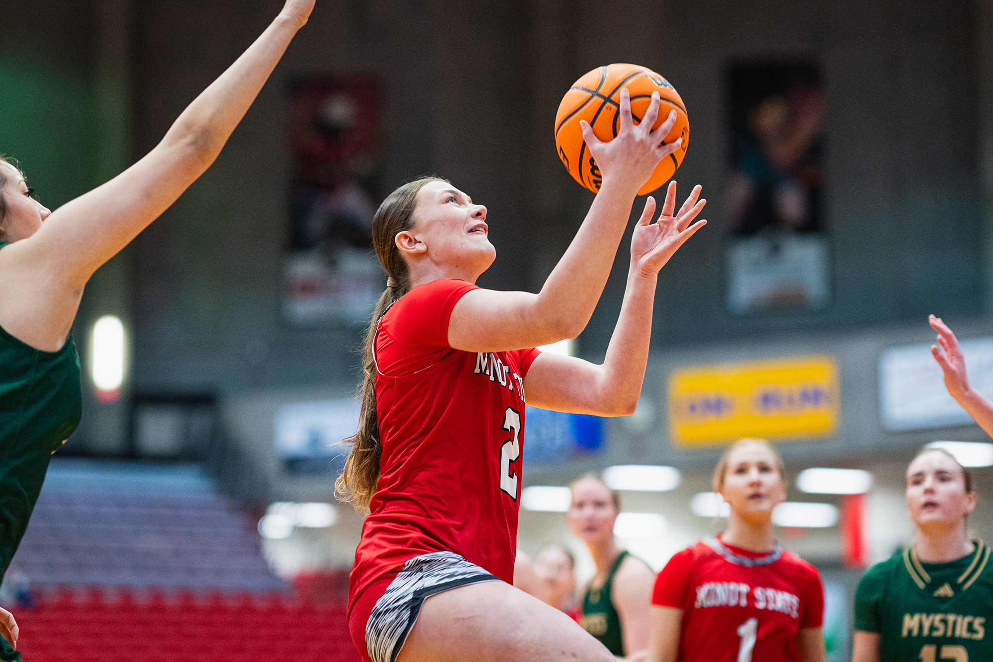 Minot State Women’s Basketball vs BSC - Captured at MSU Dome on Nov 19, 2025 in Minot, North Dakota Photo by Sean Arbaut