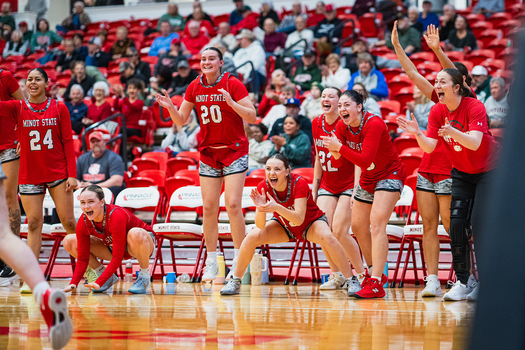 Minot State Women’s Basketball vs BSC - Captured at MSU Dome on Nov 19, 2025 in Minot, North Dakota Photo by Sean Arbaut