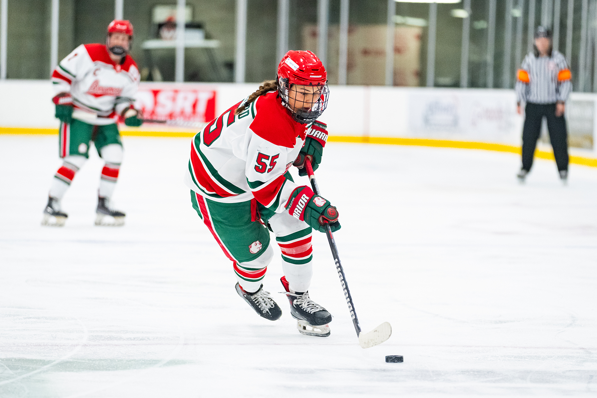 Minot State Women’s Hockey vs Liberty - Captured at Pepsi Rink on Nov 22, 2025 in Minot, North Dakota Photo by Sean Arbaut