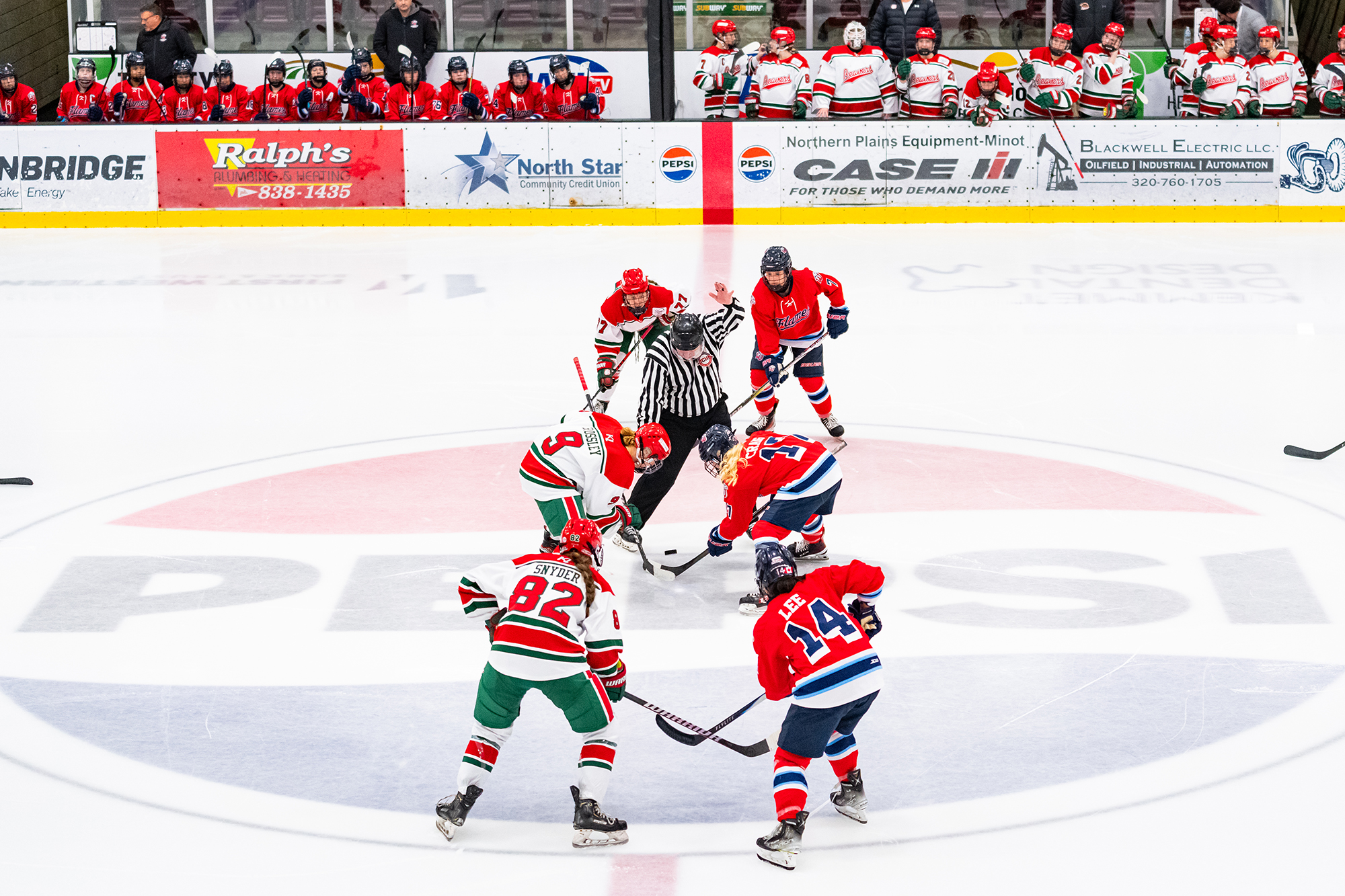 Minot State Women’s Hockey vs Liberty - Captured at Pepsi Rink on Nov 22, 2025 in Minot, North Dakota Photo by Sean Arbaut