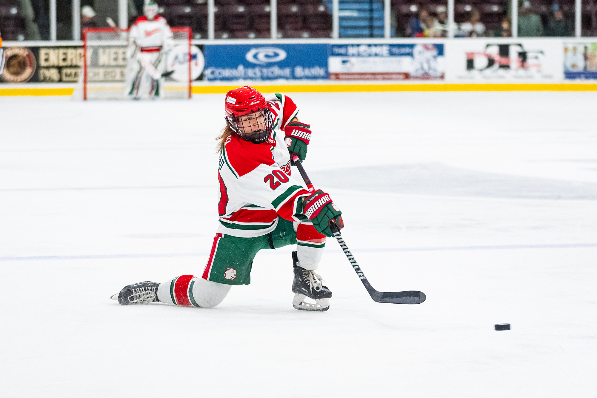 Minot State Women’s Hockey vs Liberty - Captured at Pepsi Rink on Nov 22, 2025 in Minot, North Dakota Photo by Sean Arbaut