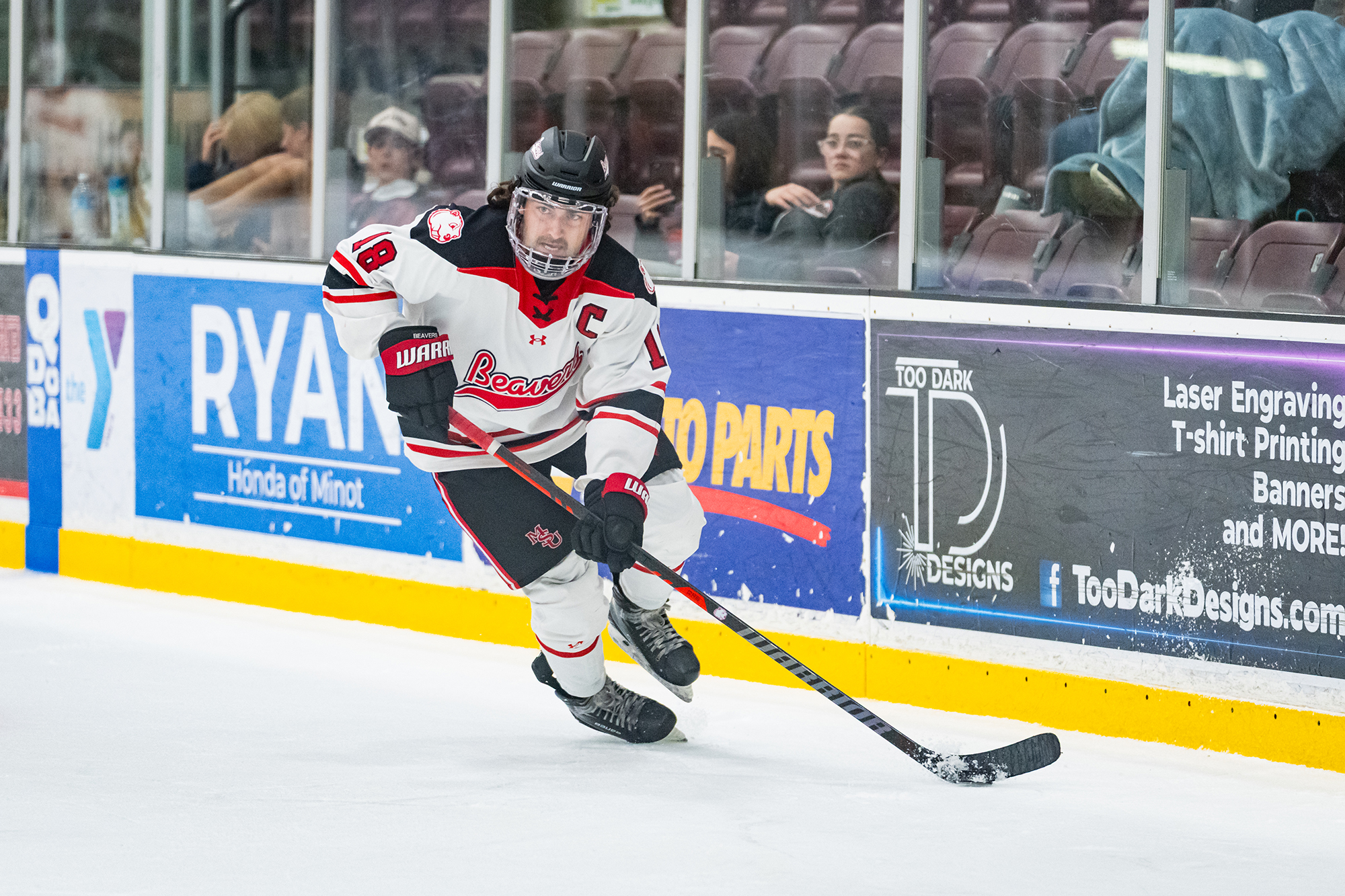 Minot State Men’s Hockey vs UNLV - Captured at Pepsi Rink on Oct 28, 2025 in Minot, North Dakota Photo by Sean Arbaut