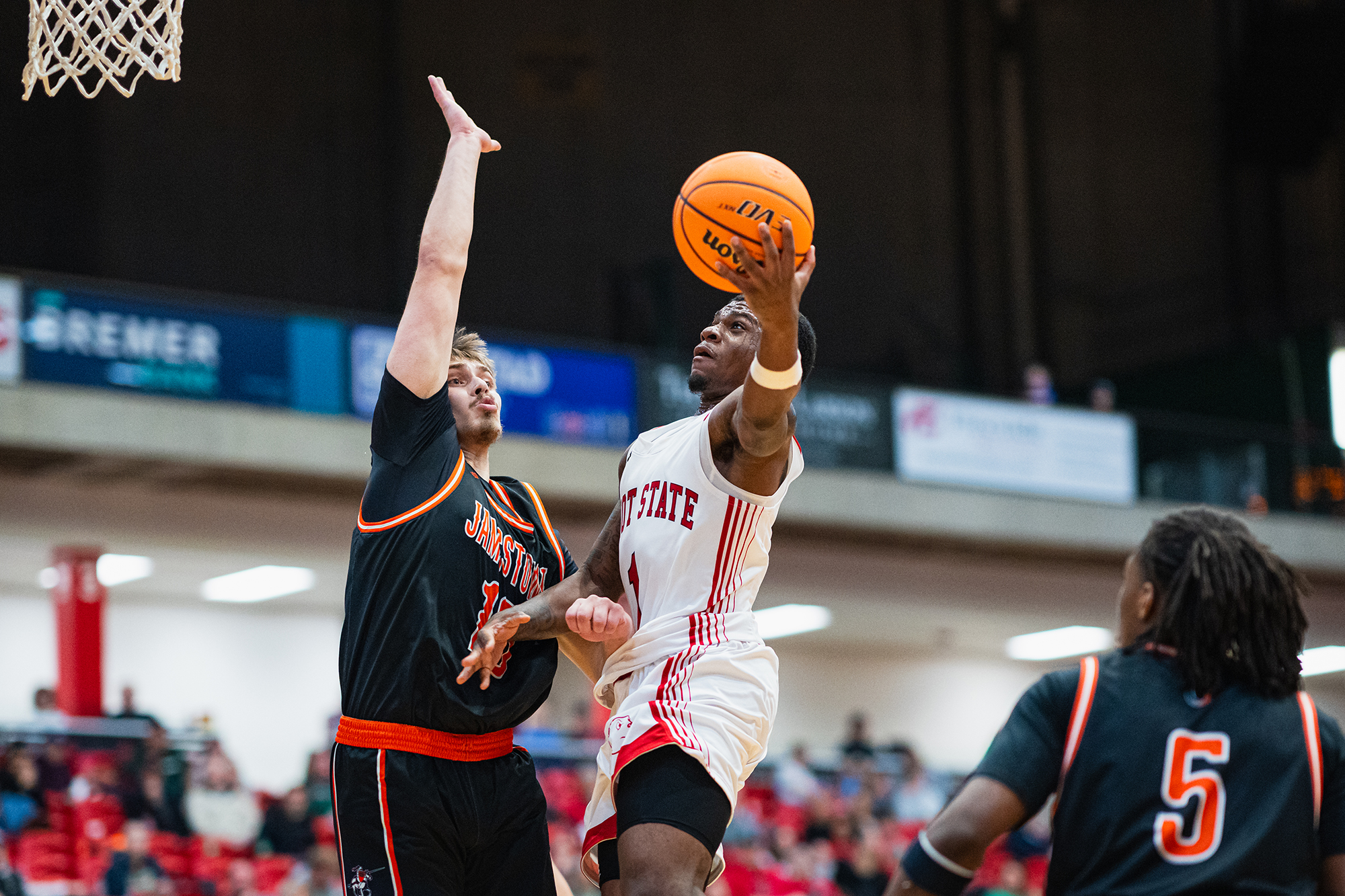 Minot State Men’s Basketball vs Jamestown - Captured at MSU Dome on Dec 04, 2025 in Minot, North Dakota Photo by Sean Arbaut