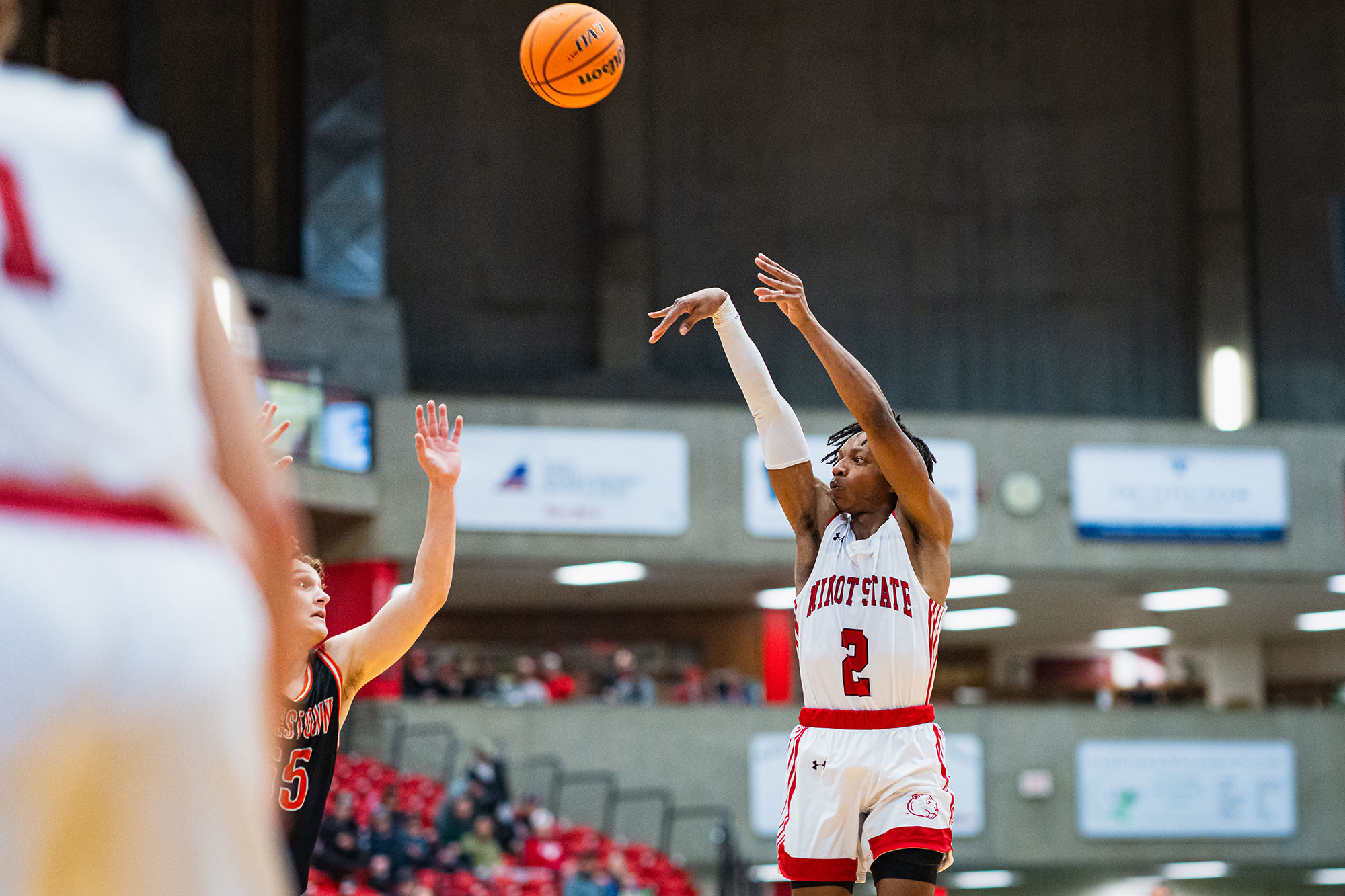 Minot State Men’s Basketball vs Jamestown - Captured at MSU Dome on Dec 04, 2025 in Minot, North Dakota Photo by Sean Arbaut