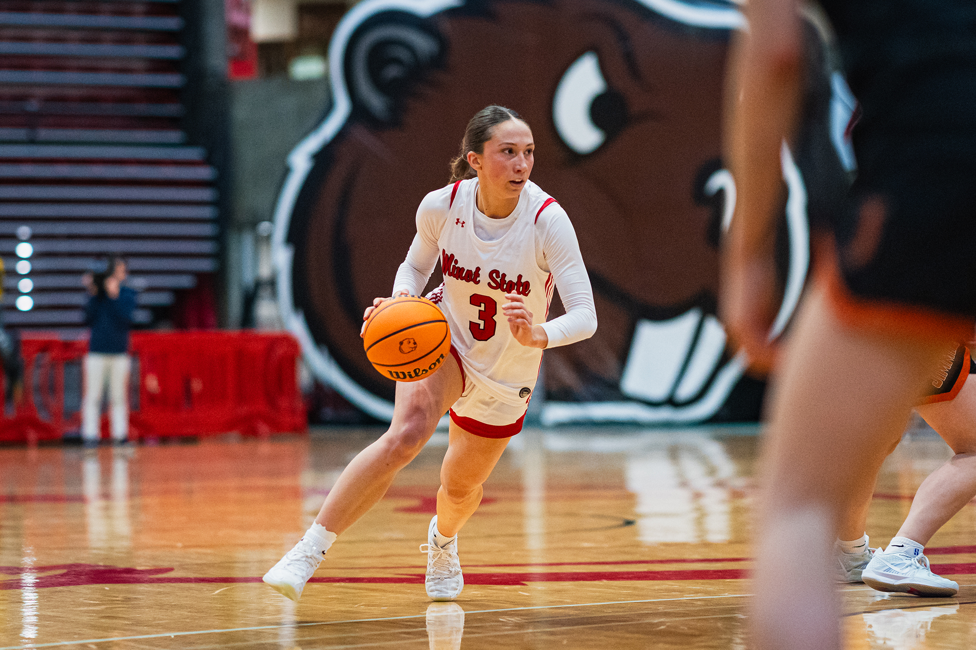 Minot State Women’s Basketball vs Jamestown - Captured at MSU Dome on Dec 04, 2025 in Minot, North Dakota Photo by Sean Arbaut