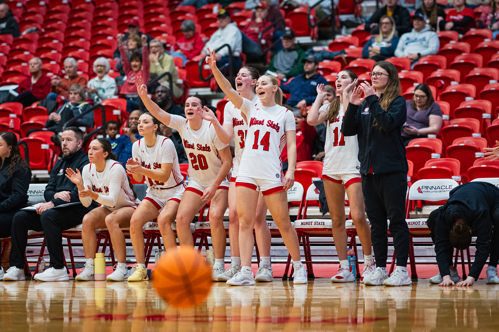 Minot State Women’s Basketball vs Jamestown - Captured at MSU Dome on Dec 04, 2025 in Minot, North Dakota Photo by Sean Arbaut