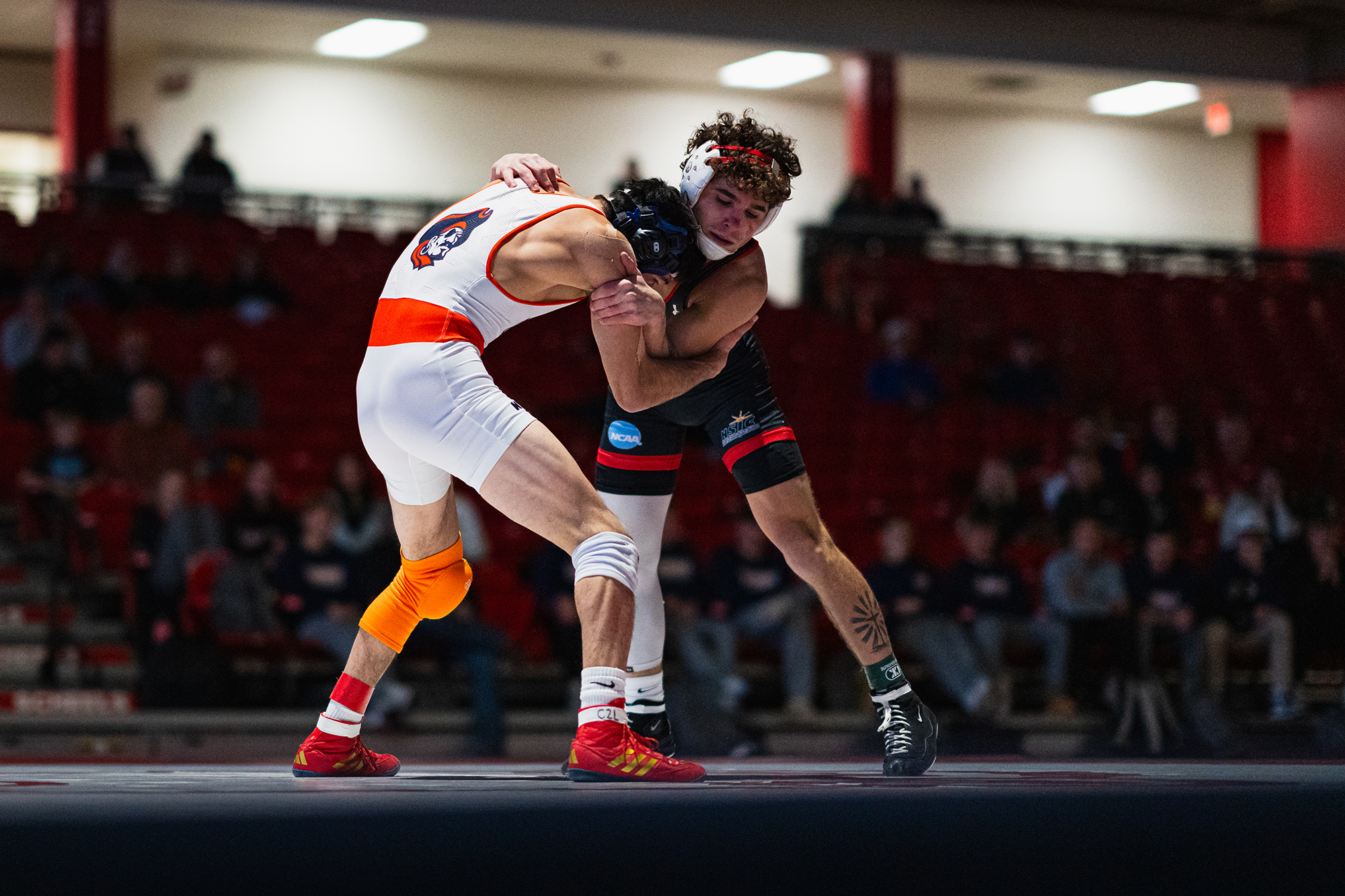 Minot State Men’s Wrestling vs UMary - Captured at MSU Dome on Dec 05, 2025 in Minot, North Dakota Photo by Sean Arbaut