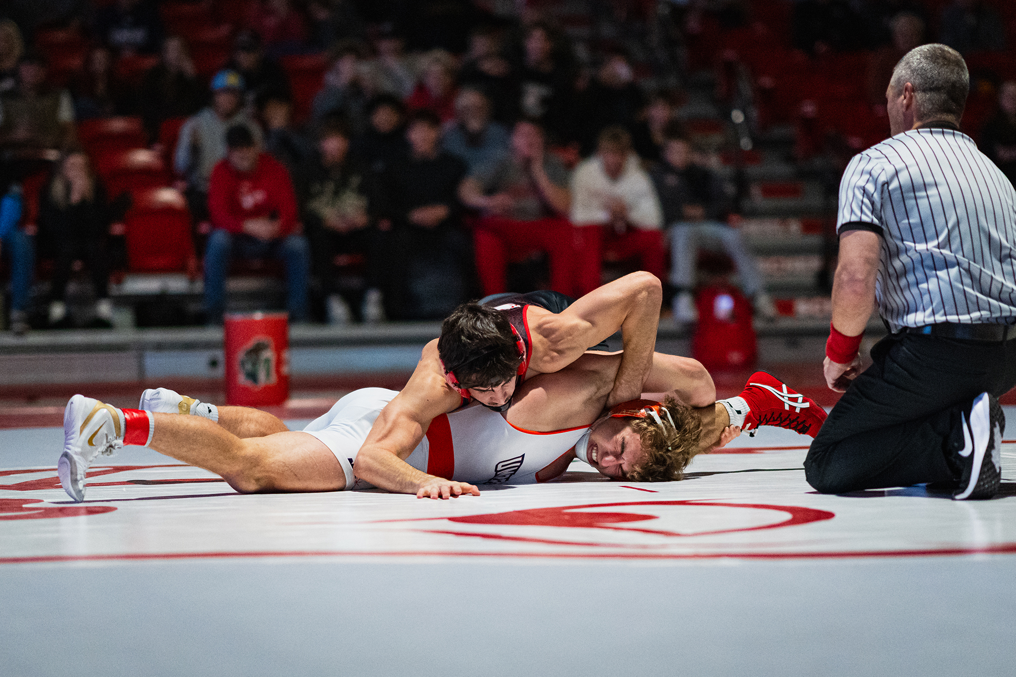 Minot State Men’s Wrestling vs UMary - Captured at MSU Dome on Dec 05, 2025 in Minot, North Dakota Photo by Sean Arbaut