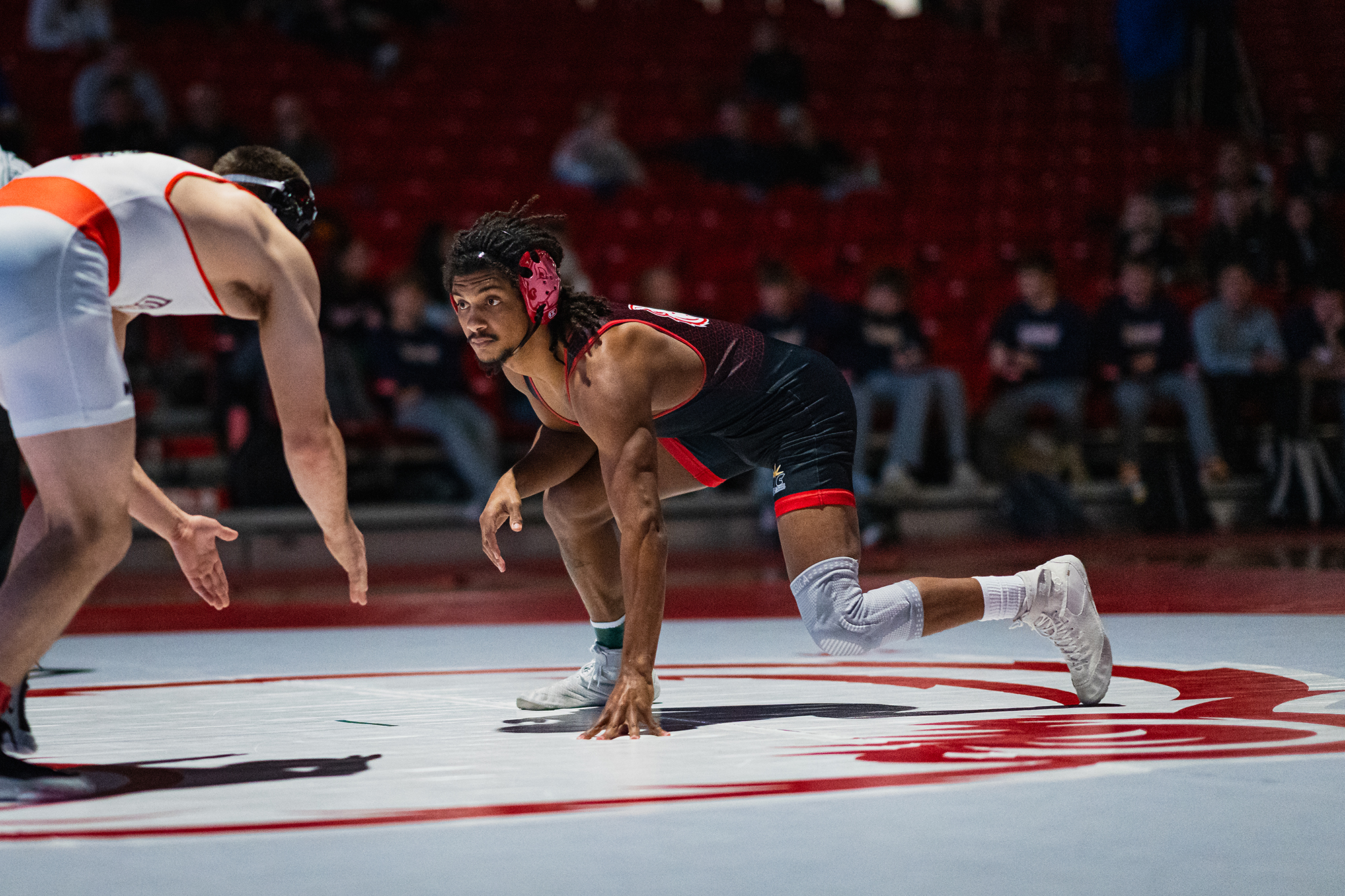 Minot State Men’s Wrestling vs UMary - Captured at MSU Dome on Dec 05, 2025 in Minot, North Dakota Photo by Sean Arbaut