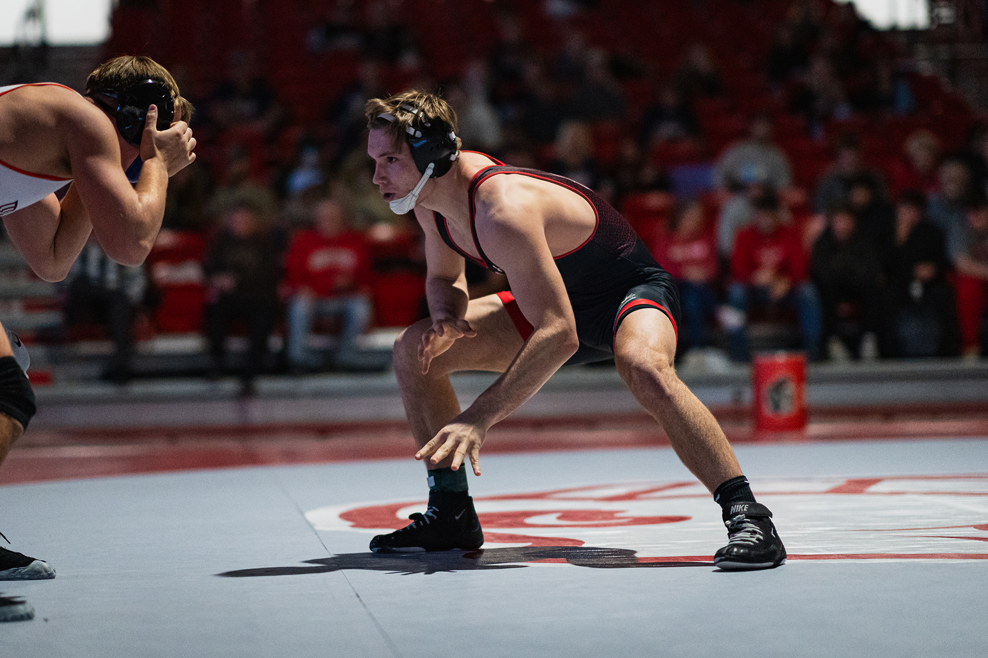 Minot State Men’s Wrestling vs UMary - Captured at MSU Dome on Dec 05, 2025 in Minot, North Dakota Photo by Sean Arbaut