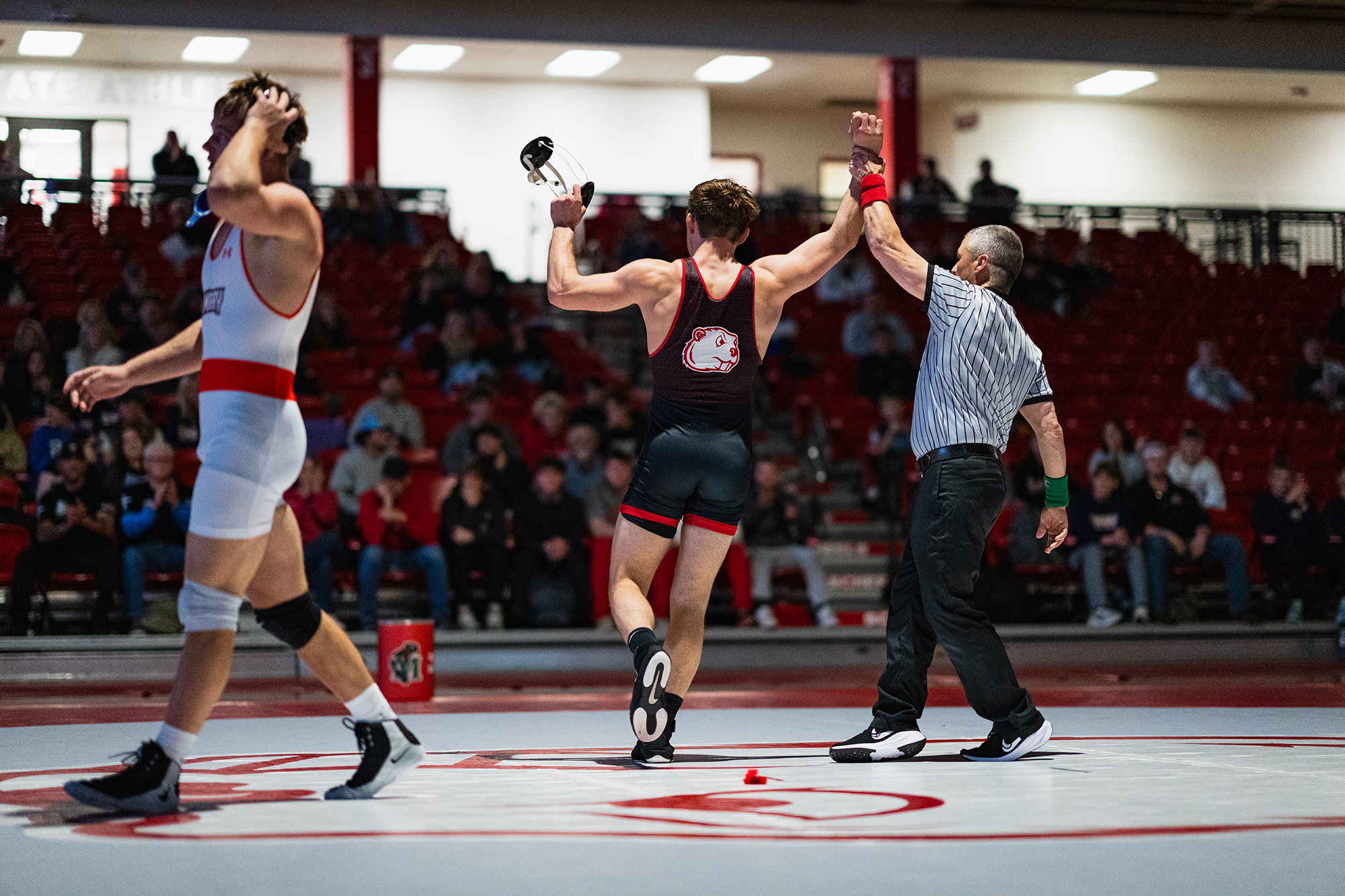 Minot State Men’s Wrestling vs UMary - Captured at MSU Dome on Dec 05, 2025 in Minot, North Dakota Photo by Sean Arbaut