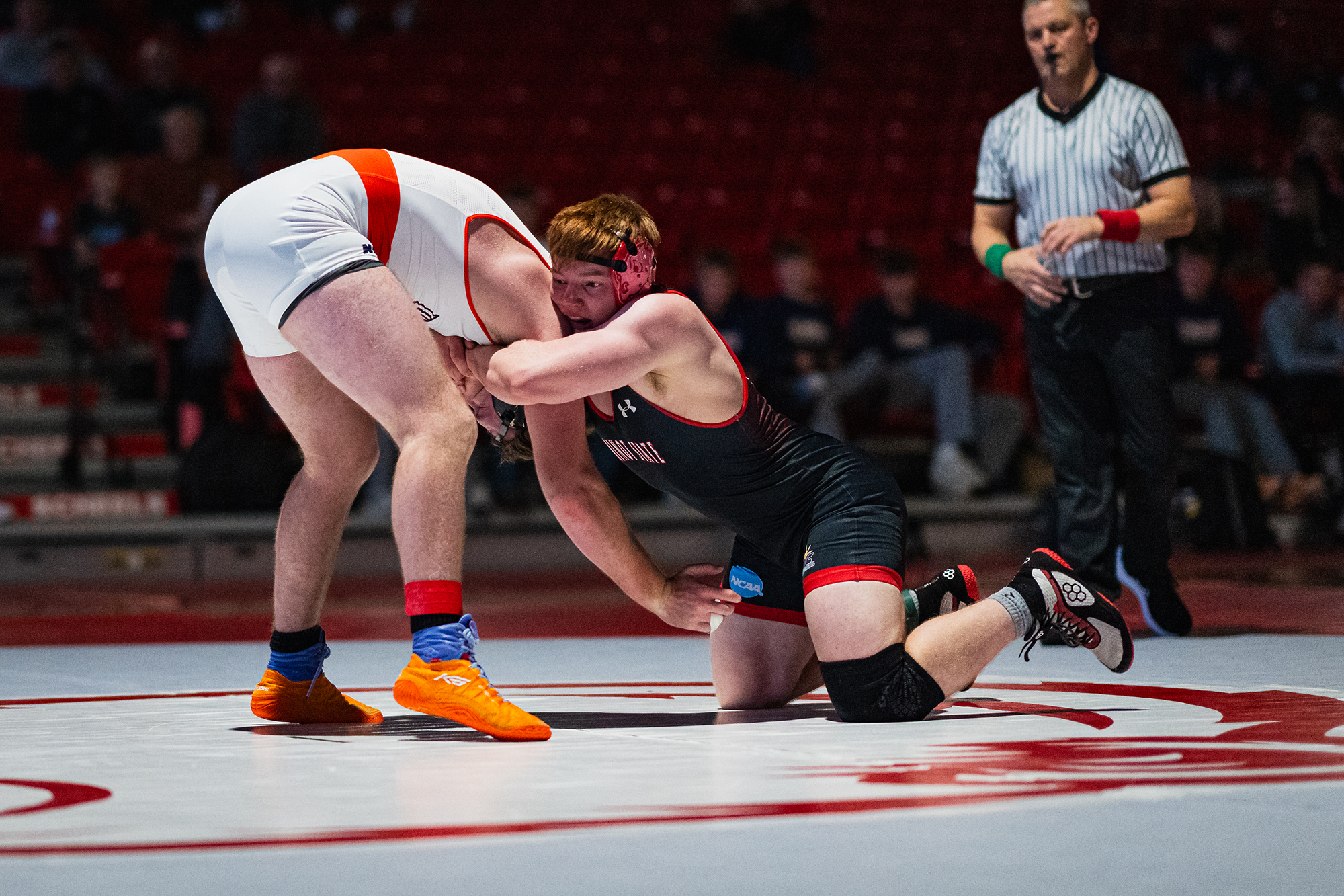 Minot State Men’s Wrestling vs UMary - Captured at MSU Dome on Dec 05, 2025 in Minot, North Dakota Photo by Sean Arbaut