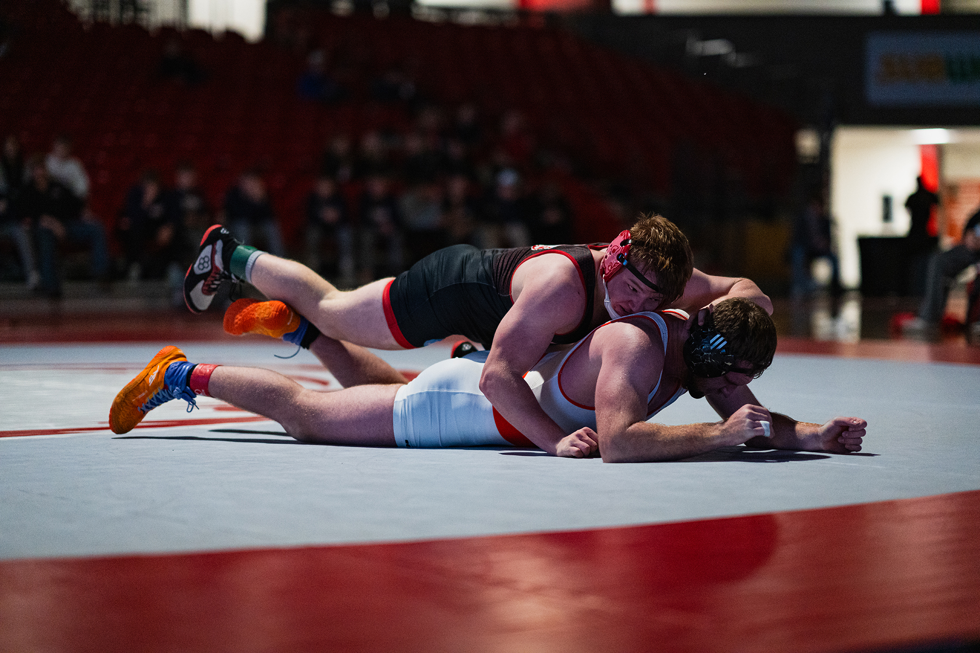 Minot State Men’s Wrestling vs UMary - Captured at MSU Dome on Dec 05, 2025 in Minot, North Dakota Photo by Sean Arbaut