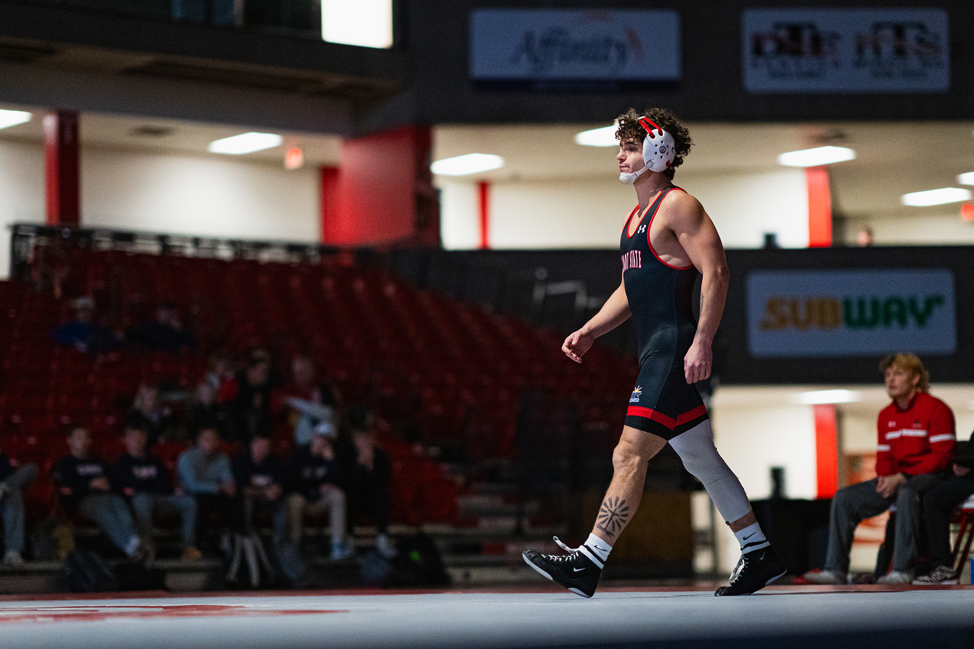 Minot State Men’s Wrestling vs UMary - Captured at MSU Dome on Dec 05, 2025 in Minot, North Dakota Photo by Sean Arbaut