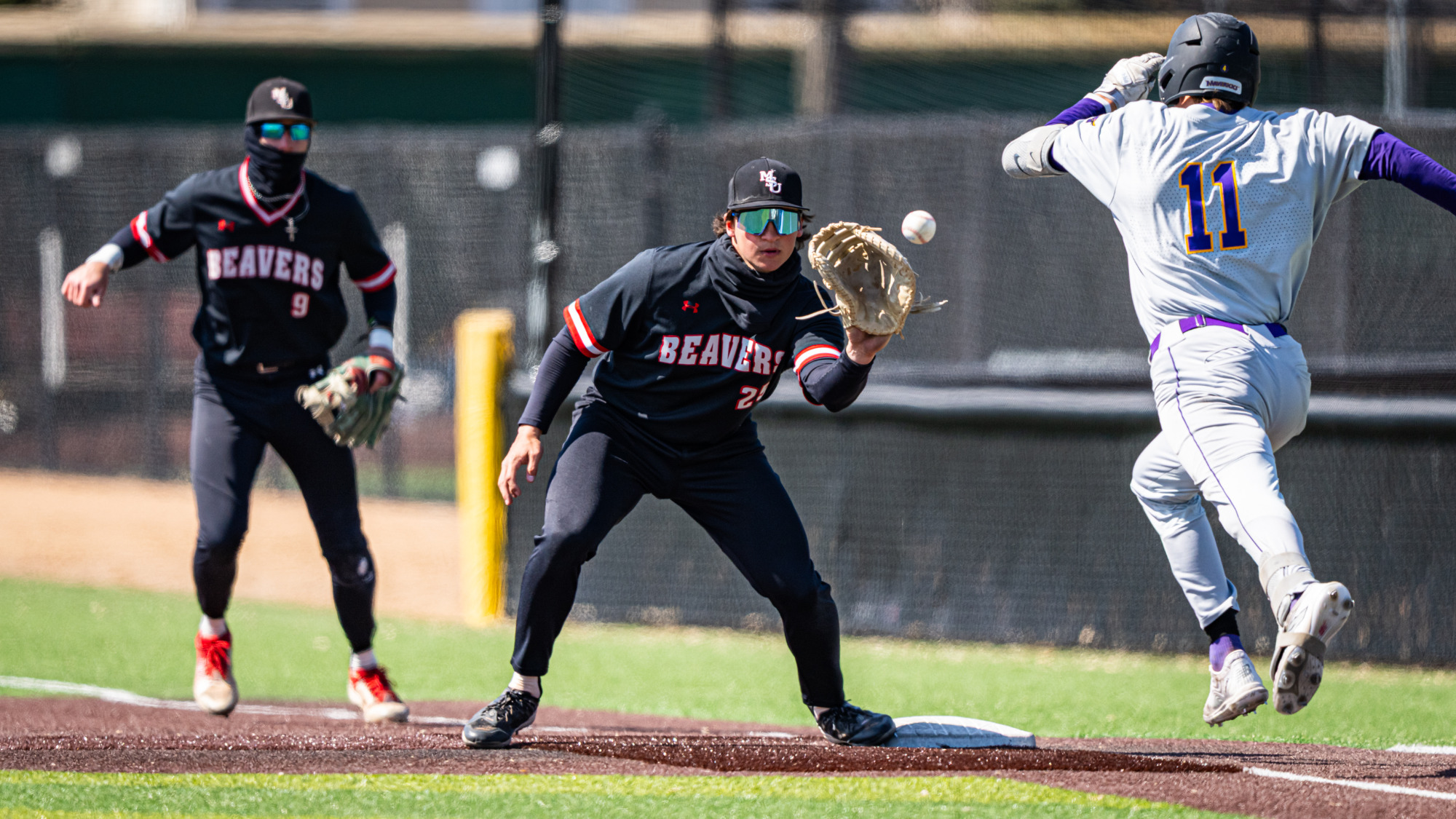 Oscarr Pegg 1st base vs MSU Mankato