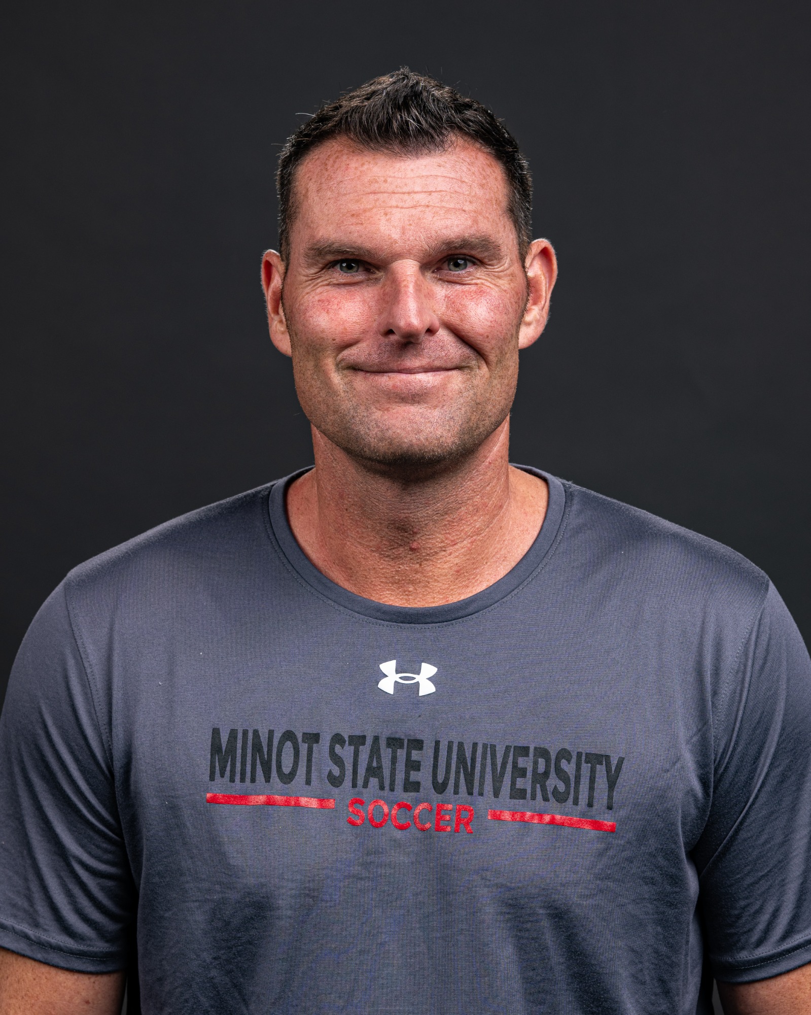 Minot State Soccer Media Day - Captured at MSU Dome on Aug 17, 2025 in Minot, North Dakota 

Photo by Sean Arbaut