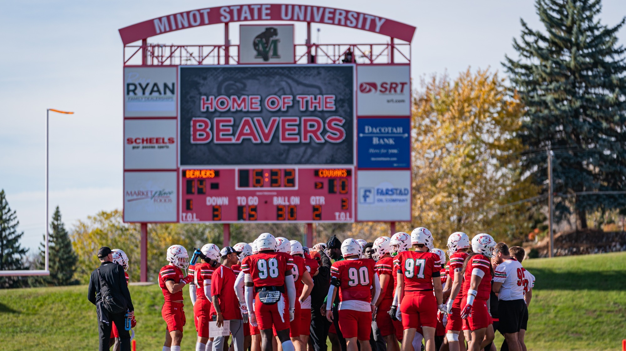 generic football scoreboard