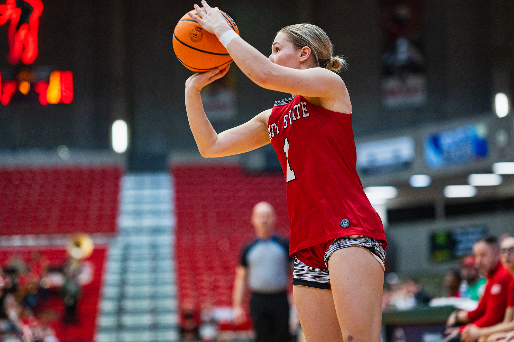 Minot State Women’s Basketball vs WSC - Captured at MSU Dome on Jan 24, 2026 in Minot, North Dakota Photo by Sean Arbaut