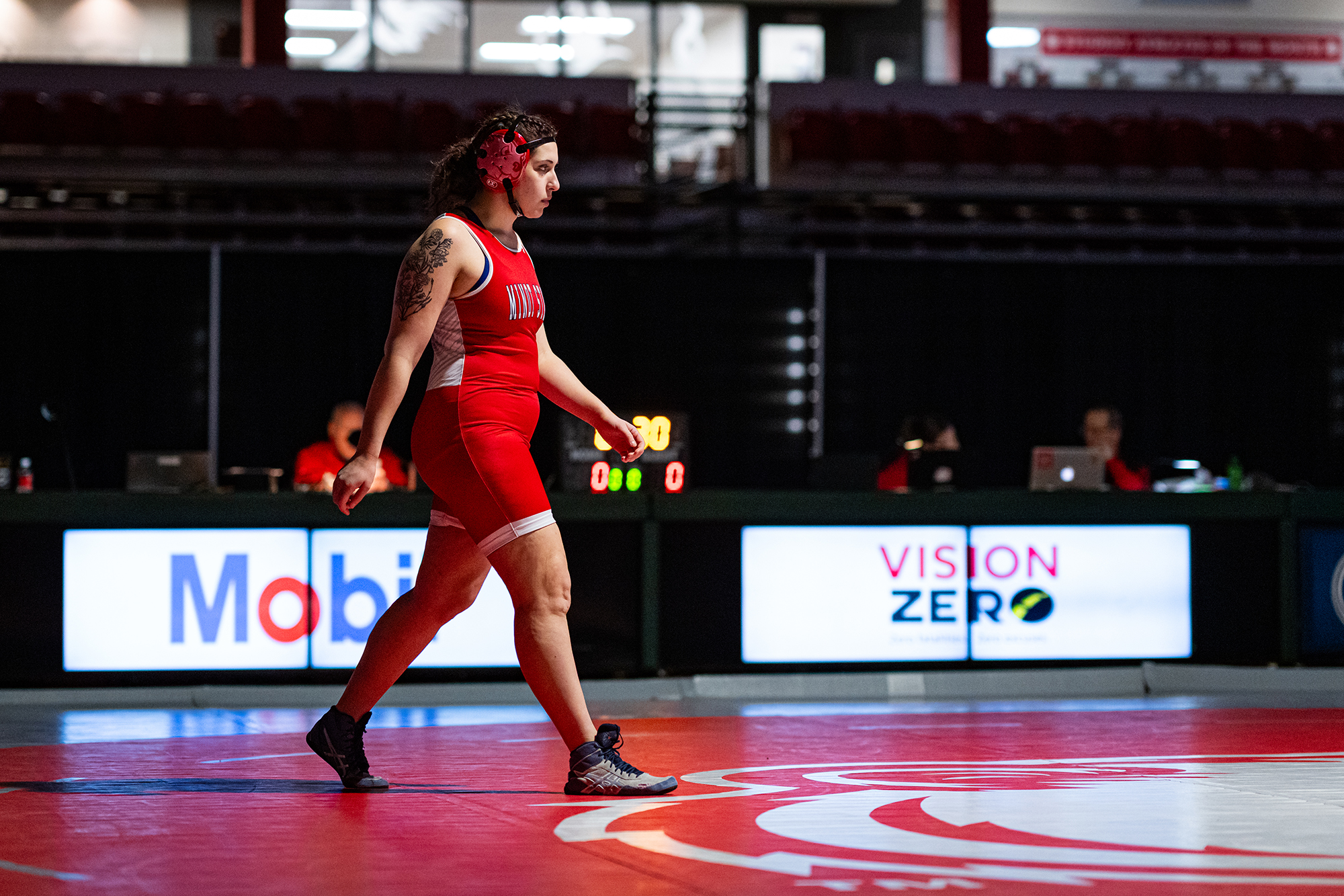 Minot State Women’s Wrestling vs DSU - Captured at MSU Dome on Jan 25, 2026 in Minot, North Dakota Photo by Sean Arbaut