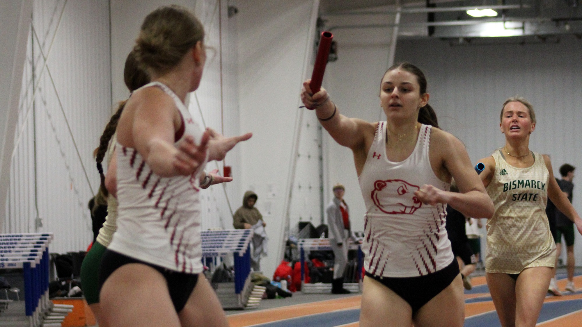 track women relay at Marauders Indoor