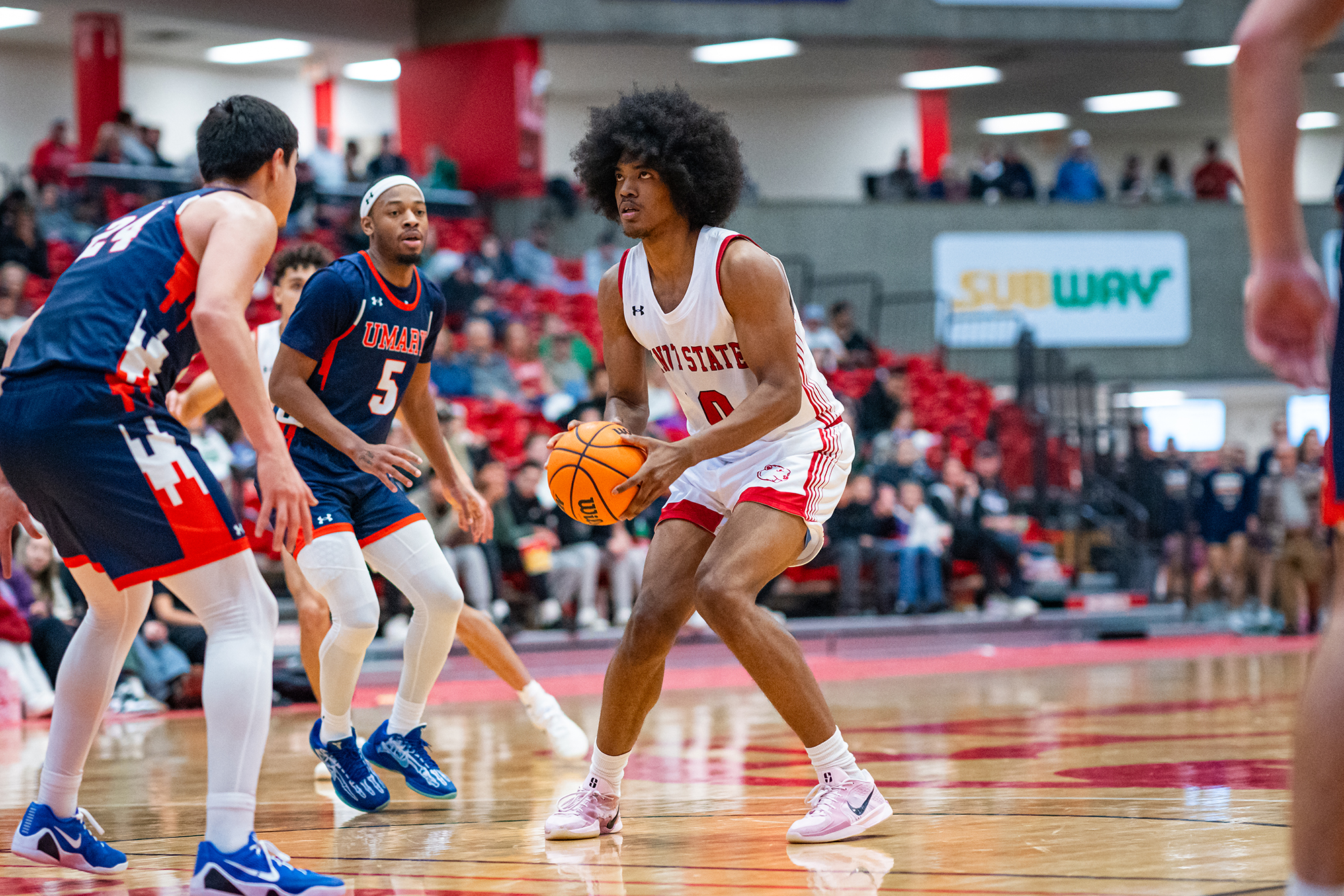Minot State Men’s Basketball vs UMary - Captured at MSU Dome on Jan 03, 2026 in Minot, North Dakota Photo by Sean Arbaut