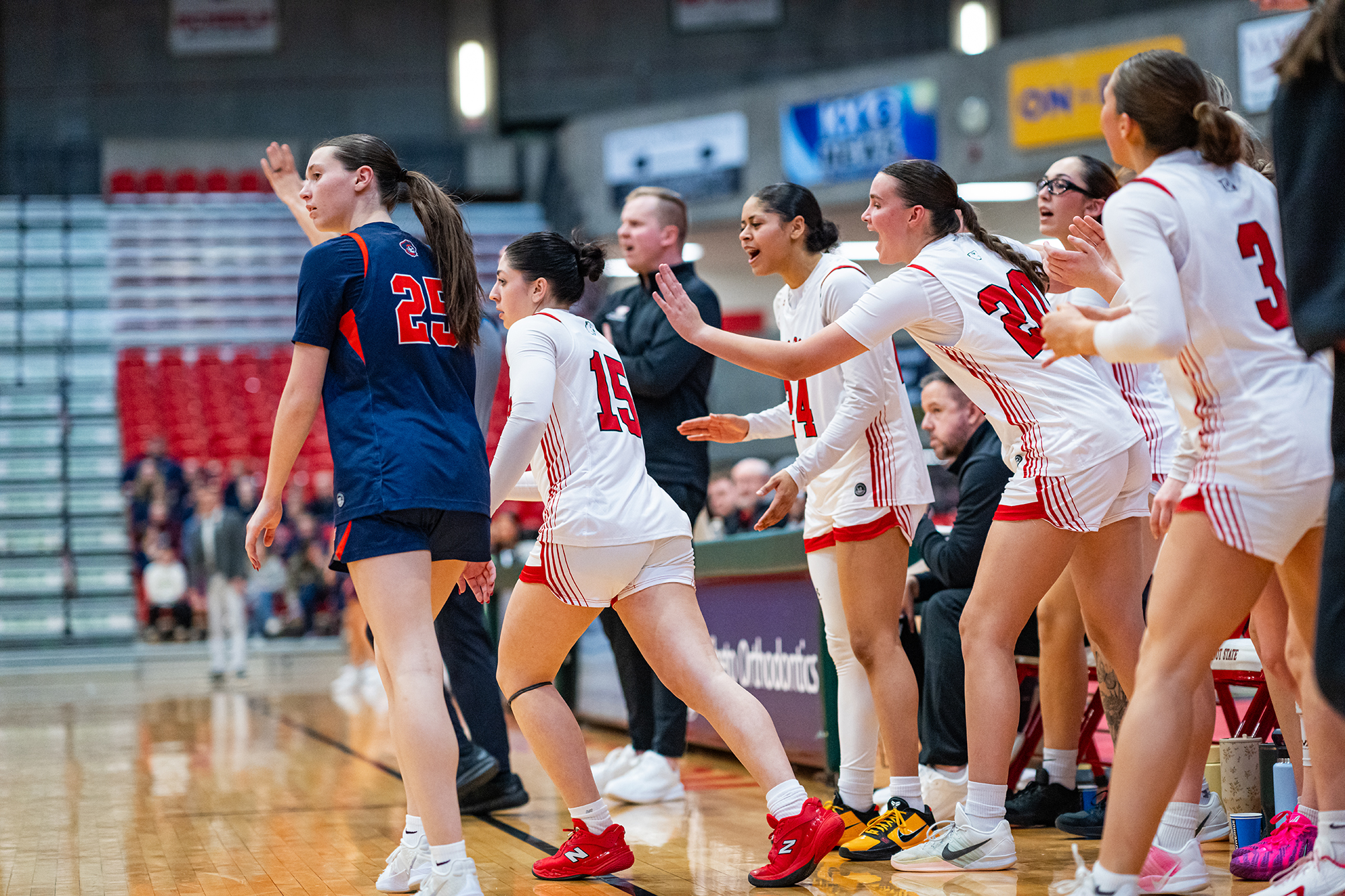 Minot State Women’s Basketball vs UMary - Captured at MSU Dome on Jan 03, 2026 in Minot, North Dakota Photo by Sean Arbaut