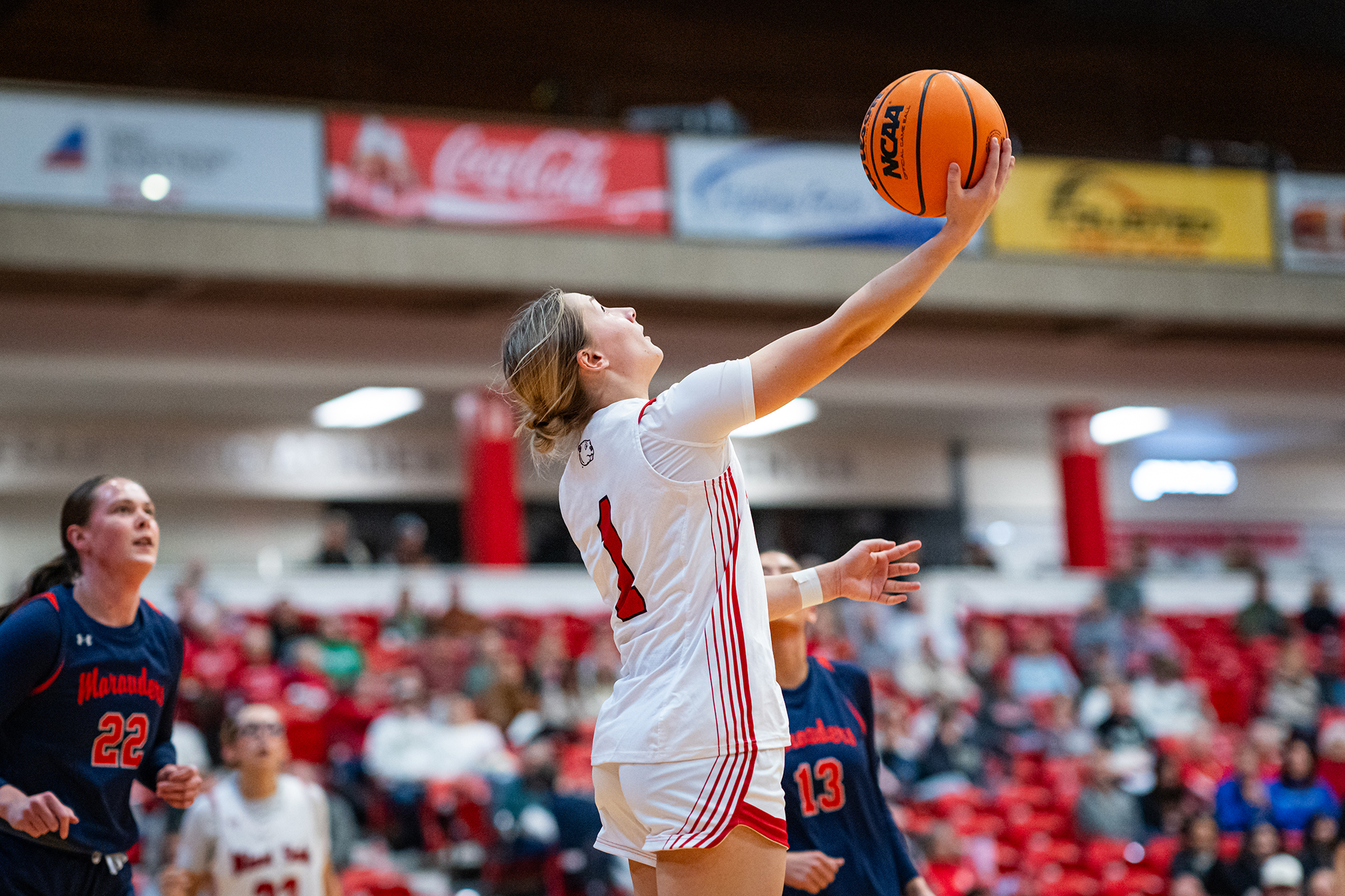 Minot State Women’s Basketball vs UMary - Captured at MSU Dome on Jan 03, 2026 in Minot, North Dakota Photo by Sean Arbaut