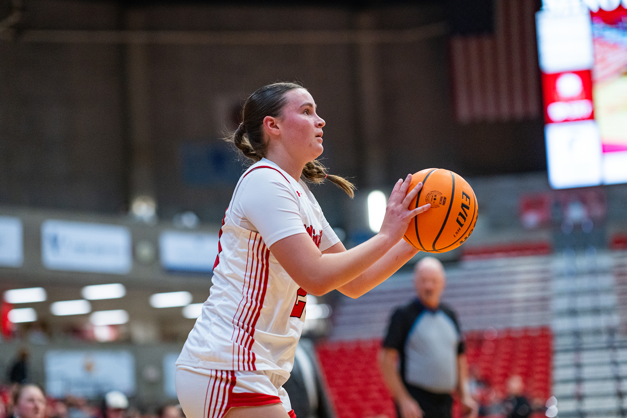 Minot State Women’s Basketball vs UMary - Captured at MSU Dome on Jan 03, 2026 in Minot, North Dakota Photo by Sean Arbaut