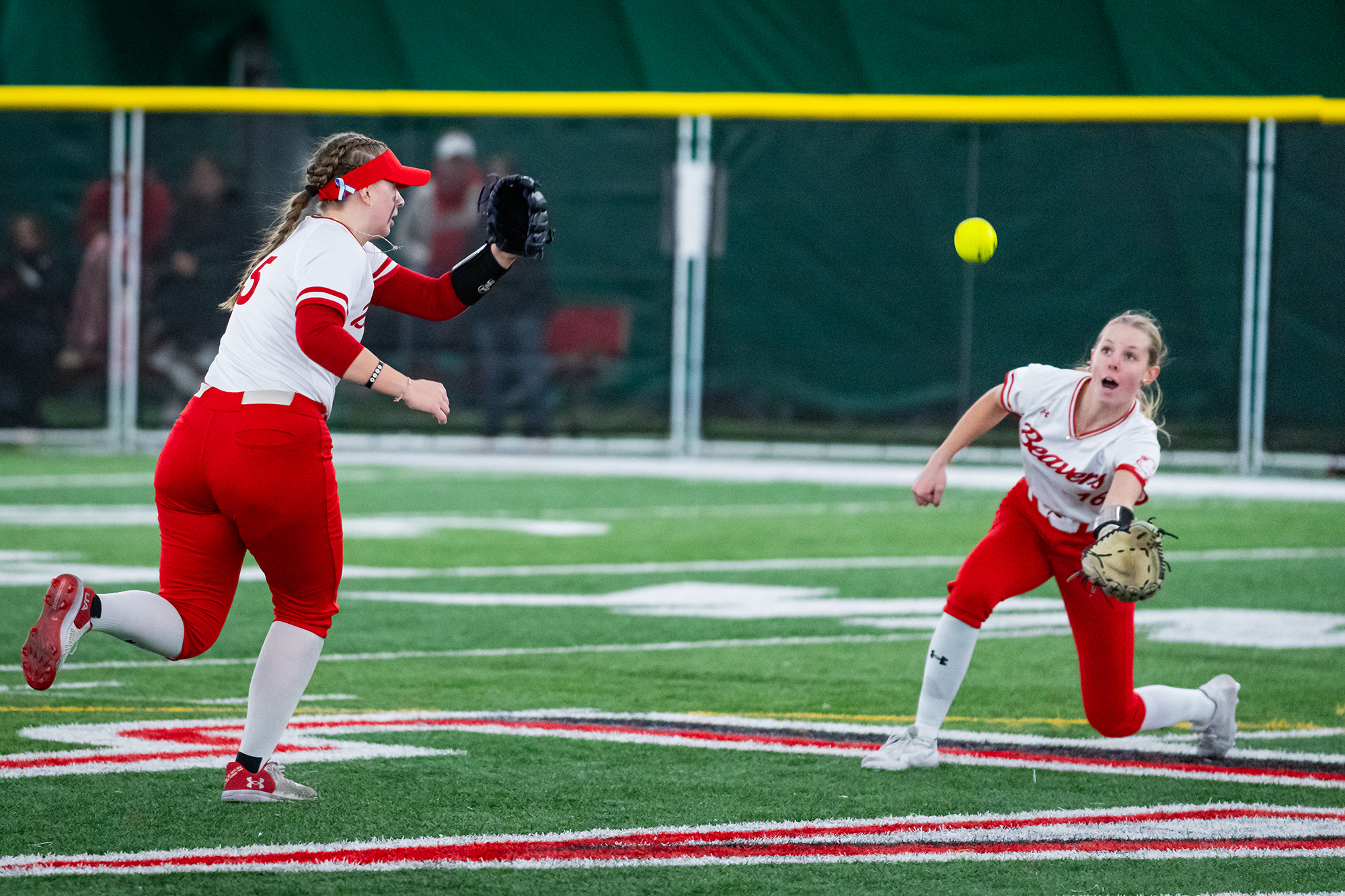 Minot State Softball vs MSUBCaptured at Air Supported Dome on 2026, Jan  30 By Sean Arbaut - Arbaut Photography LLC