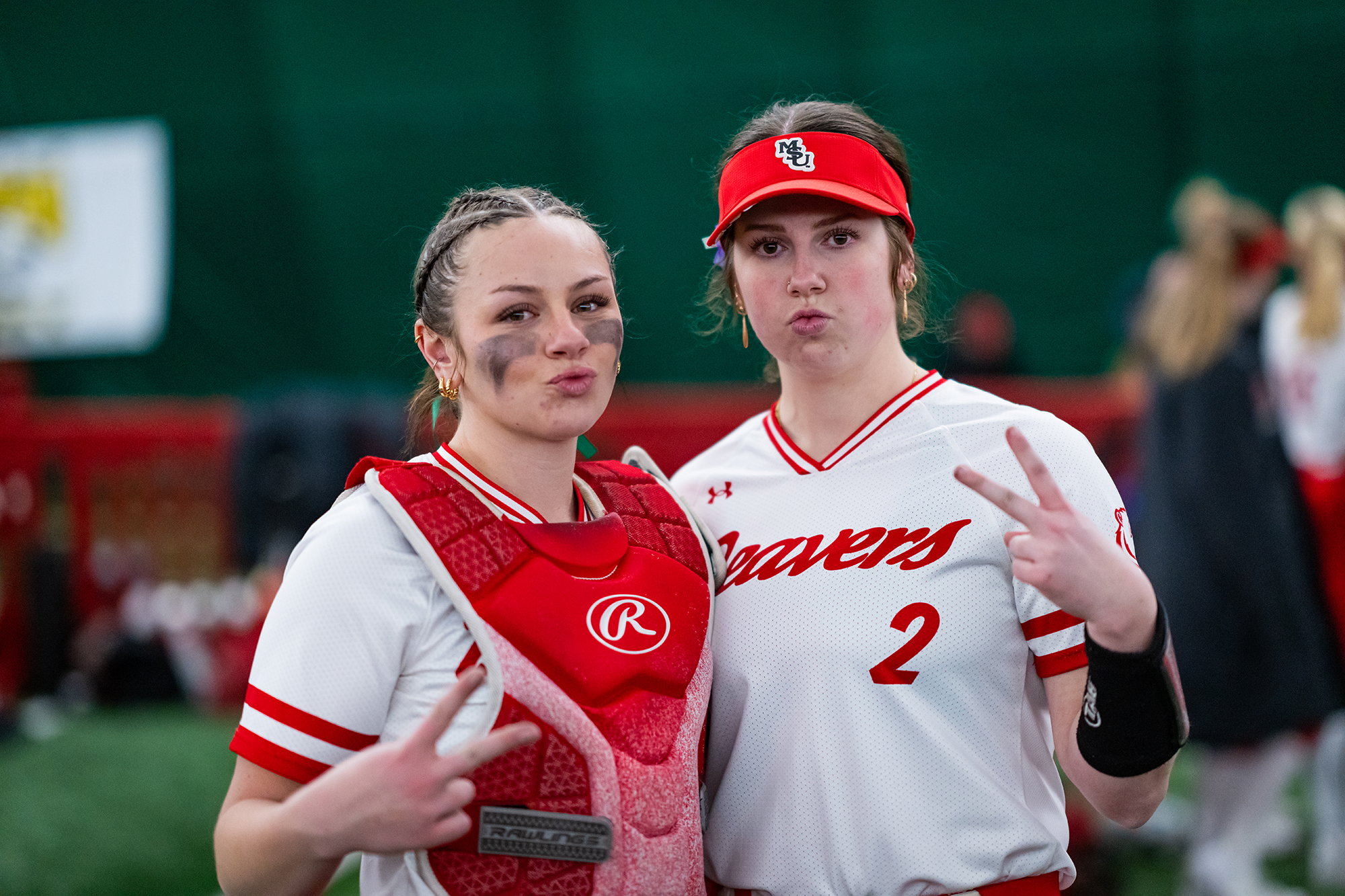 Minot State Softball vs MSUBCaptured at Air Supported Dome on 2026, Jan  30 By Sean Arbaut - Arbaut Photography LLC