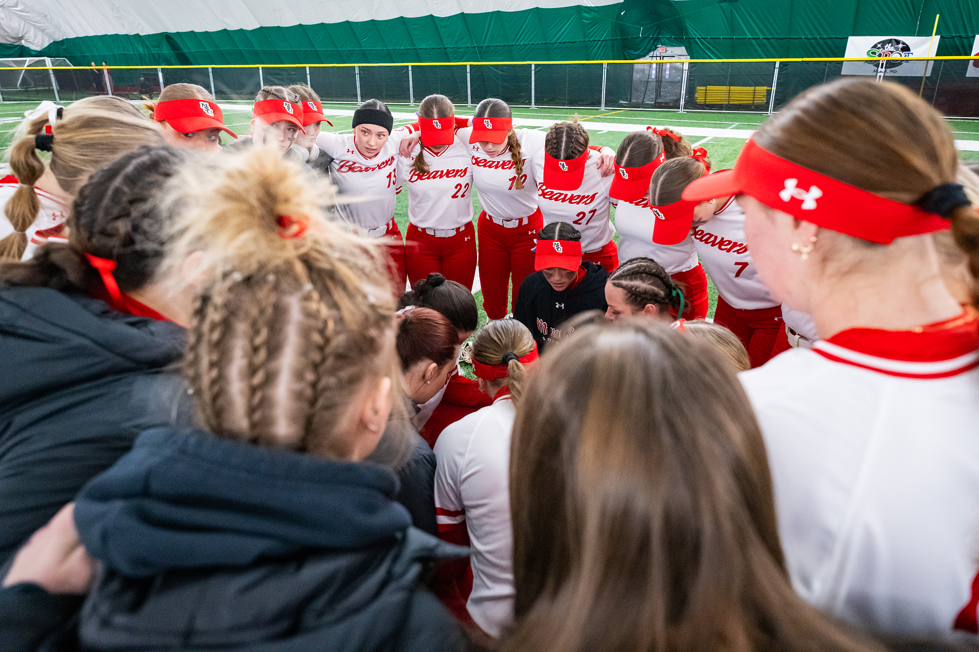 Minot State Softball vs MSUBCaptured at Air Supported Dome on 2026, Jan  30 By Sean Arbaut - Arbaut Photography LLC
