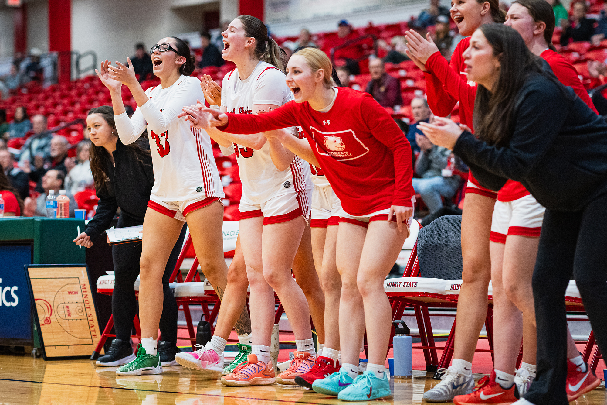 Minot State Women’s Basketball vs NSU - Captured at MSU Dome on Feb 21, 2026 in Minot, North Dakota Photo by Sean Arbaut