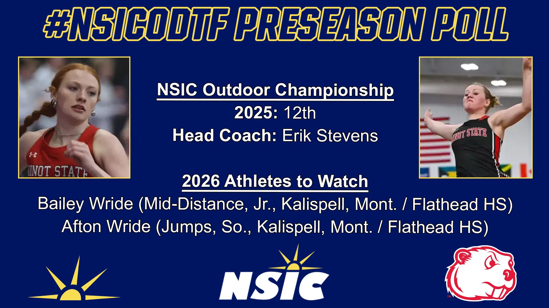 NSIC Outdoor women track preseason poll for 2026