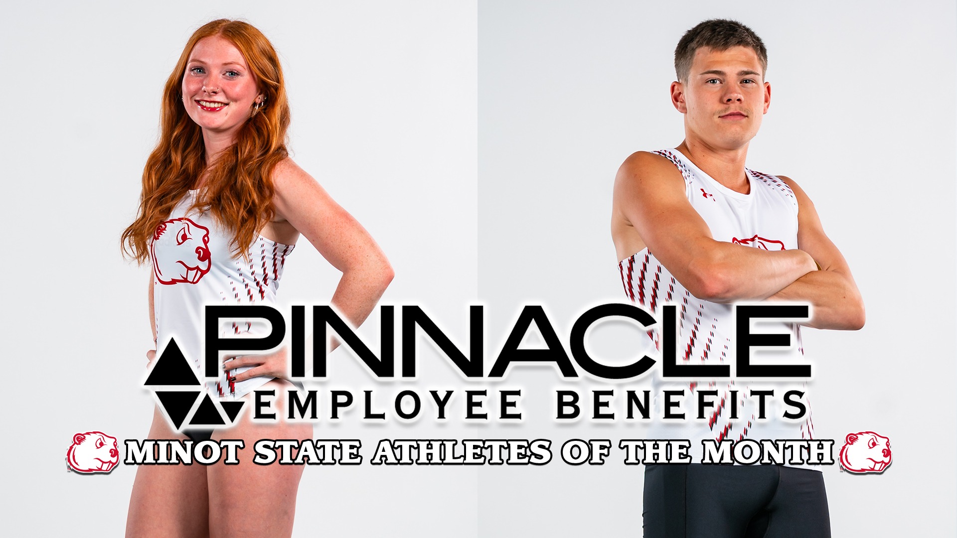 Minot State's Bailey Wride and Peyton Tuhy named Pinnacle Employee Benefits Athletes of the Month for Feebruary
