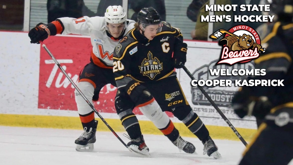 New Beaver recruit Cooper Kasprick skates with the puck
