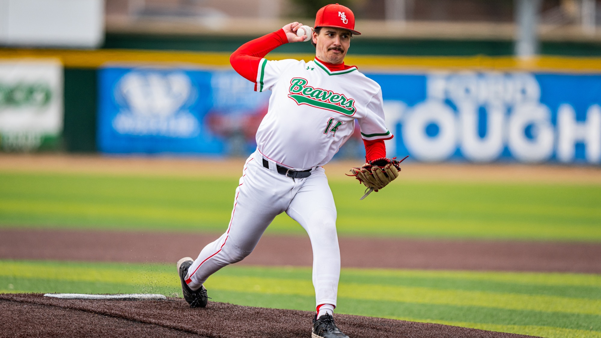 Conner Meldrim pitching against Northern State
