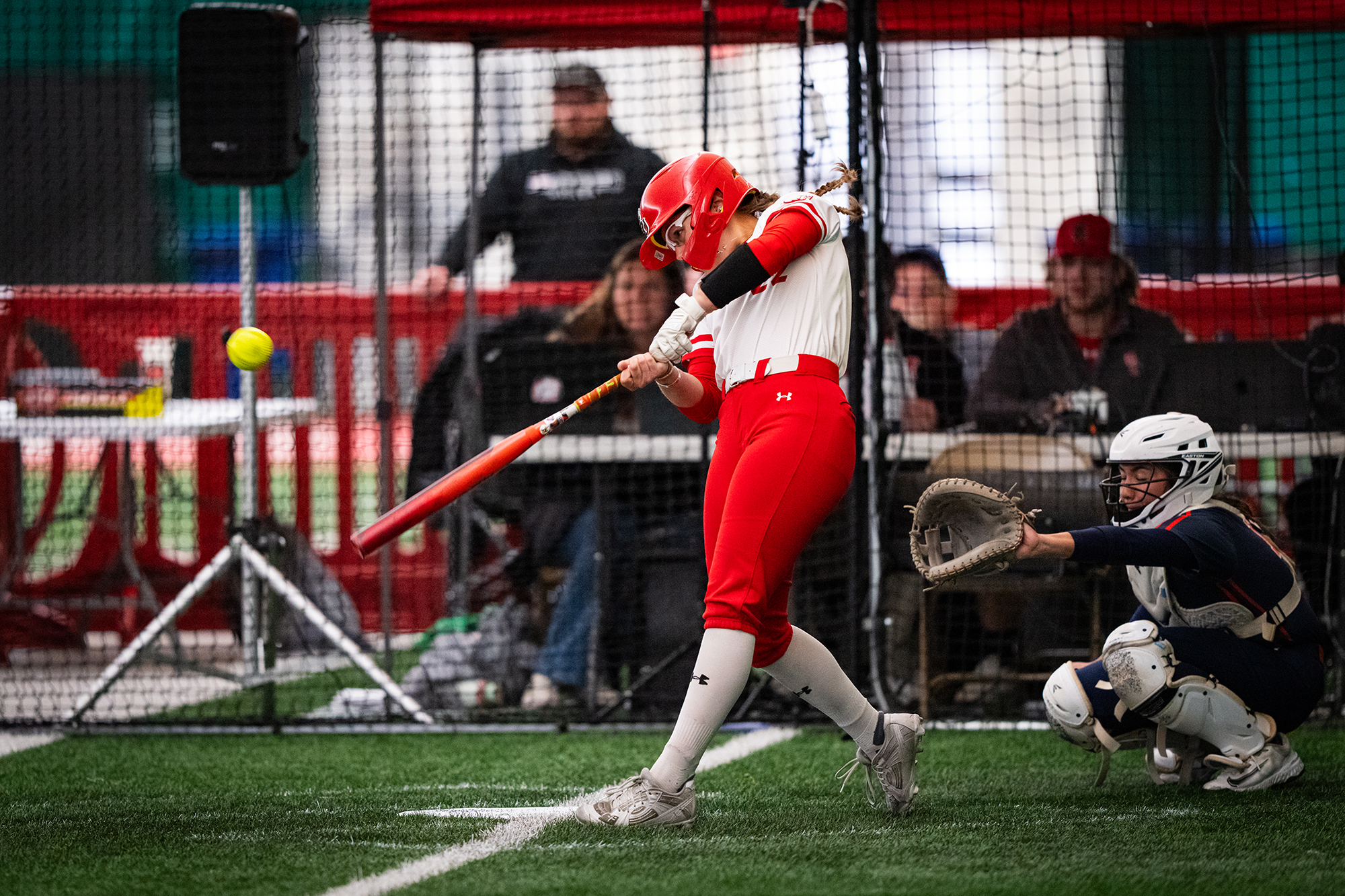 Isabelle Anderson hitting