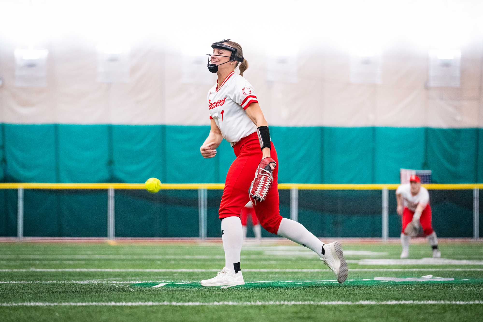 Katie Newberry pitching