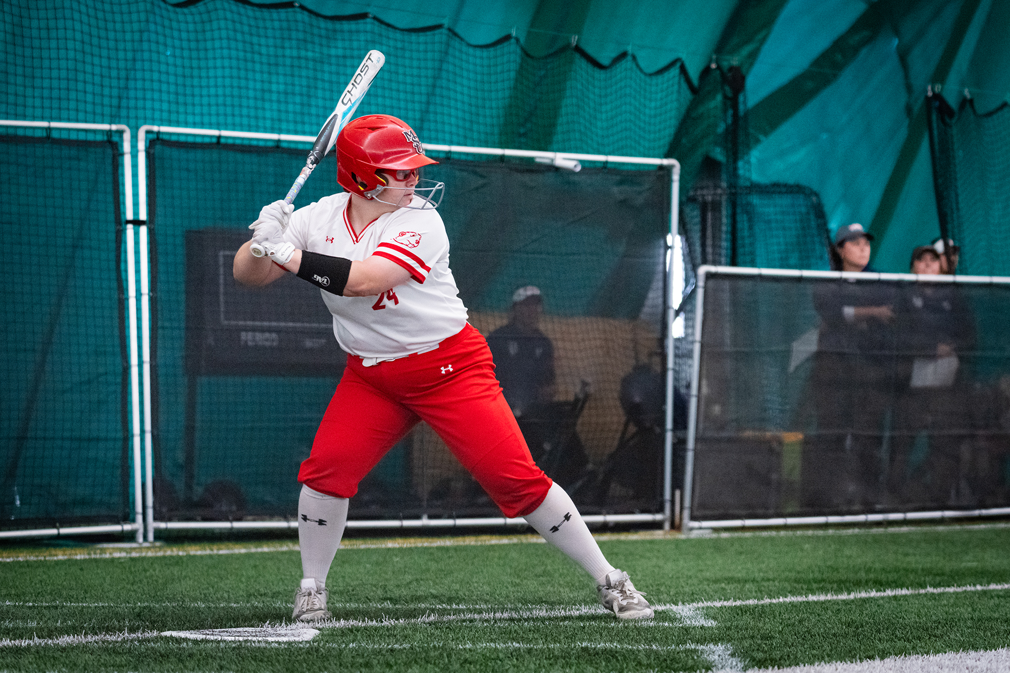 Sarah Misner hitting