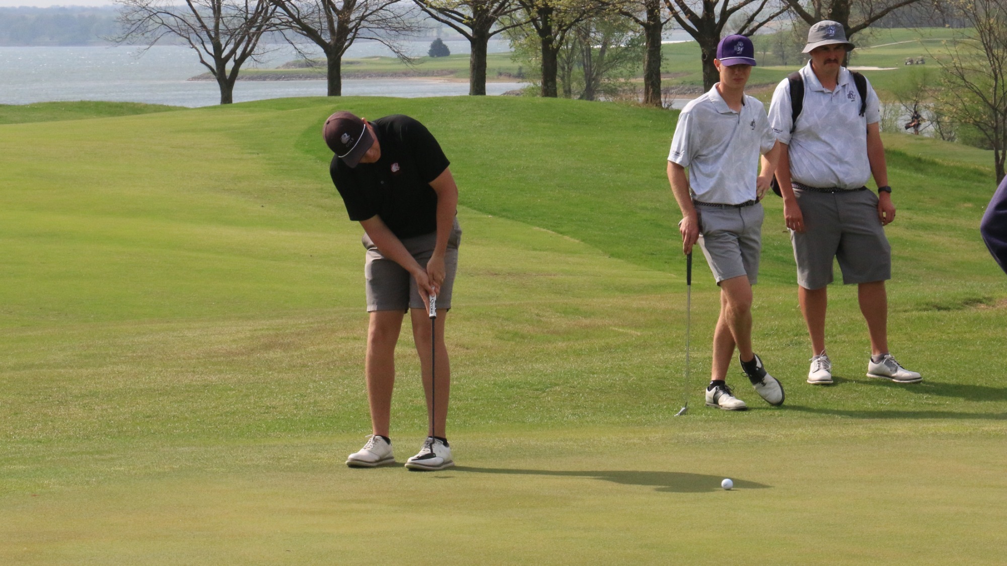 Minot State golfer at NSIC Men's Golf Championships day 1