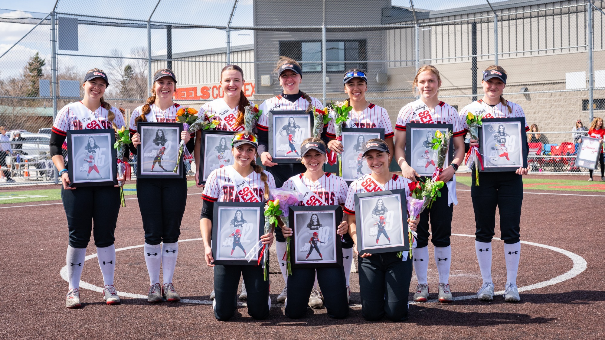 Minot State softball senior day 2026
