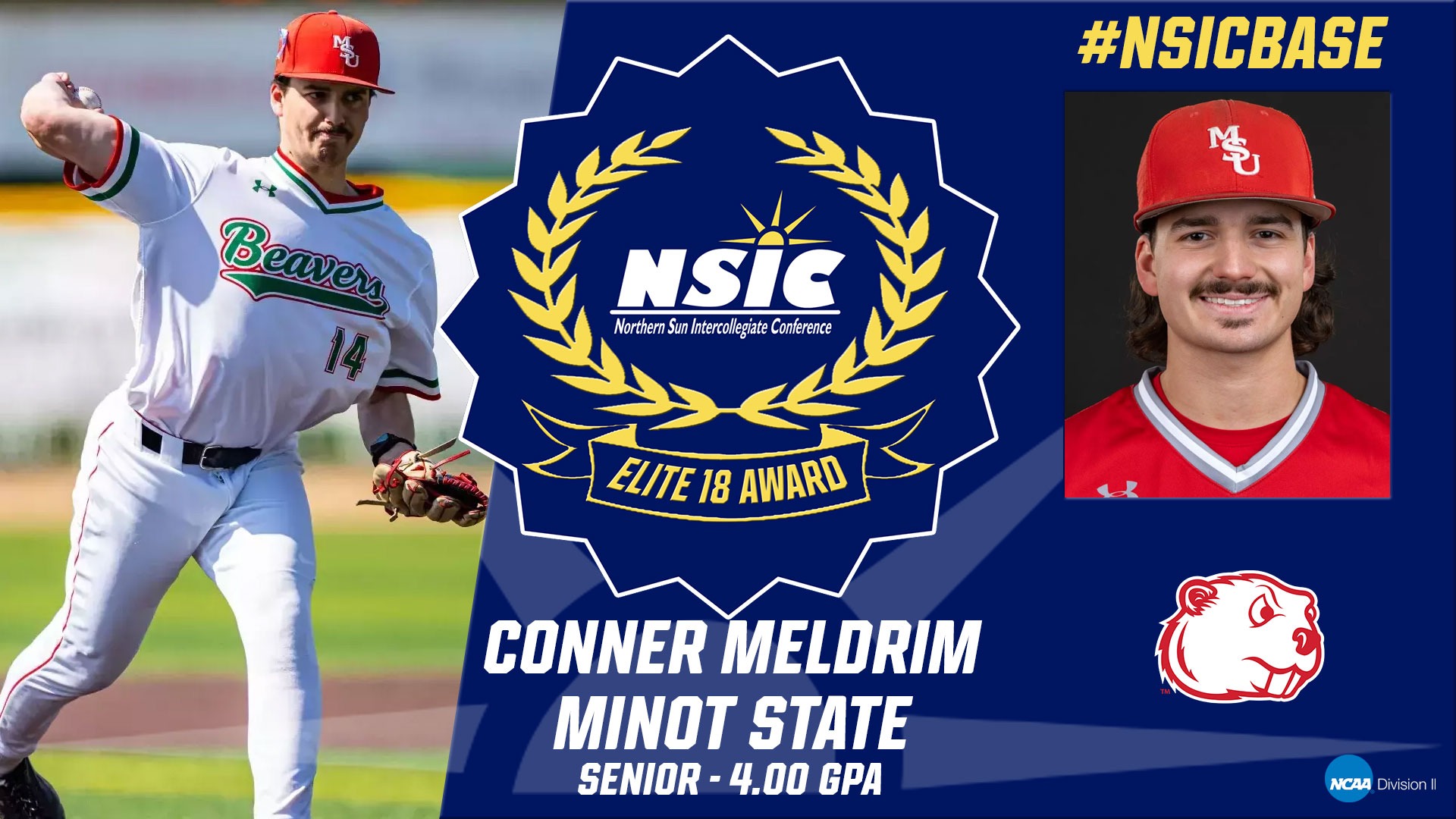 Conner Meldrim named NSIC Elite 18 winner